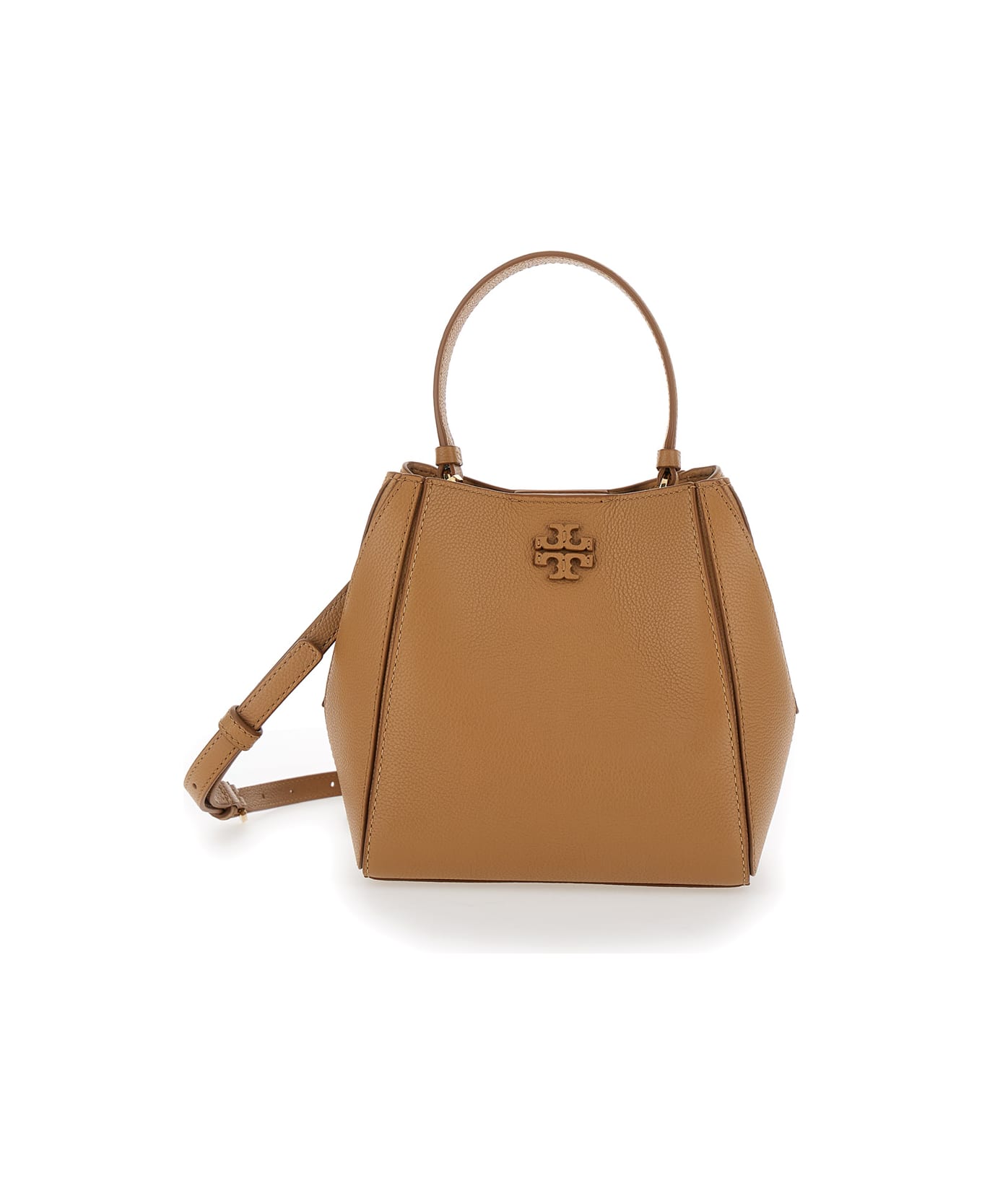 Tory Burch Small Mcgraw Bucket Bag - Beige
