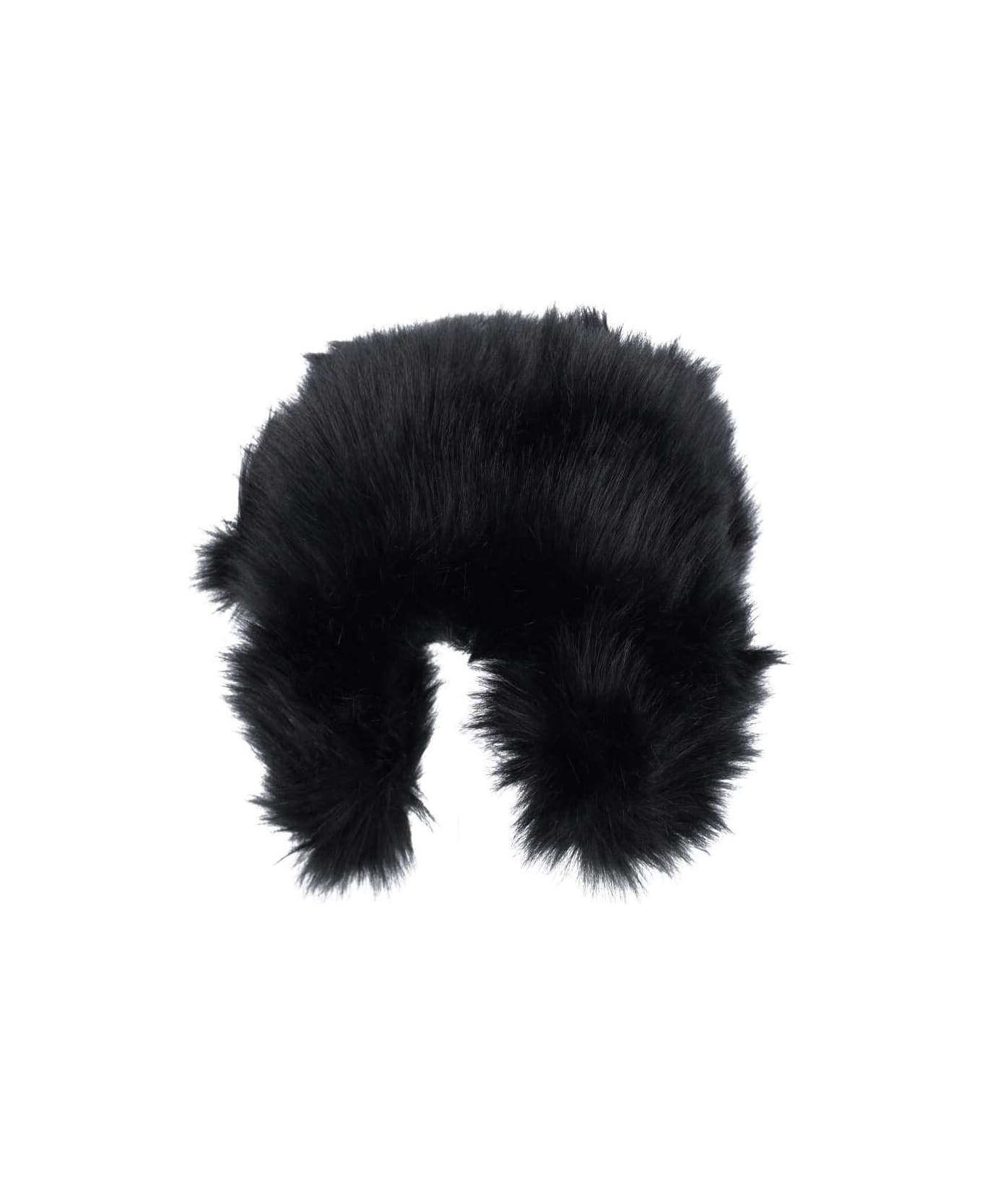 Ruslan Baginskiy Fur Aviator Hat - Black  