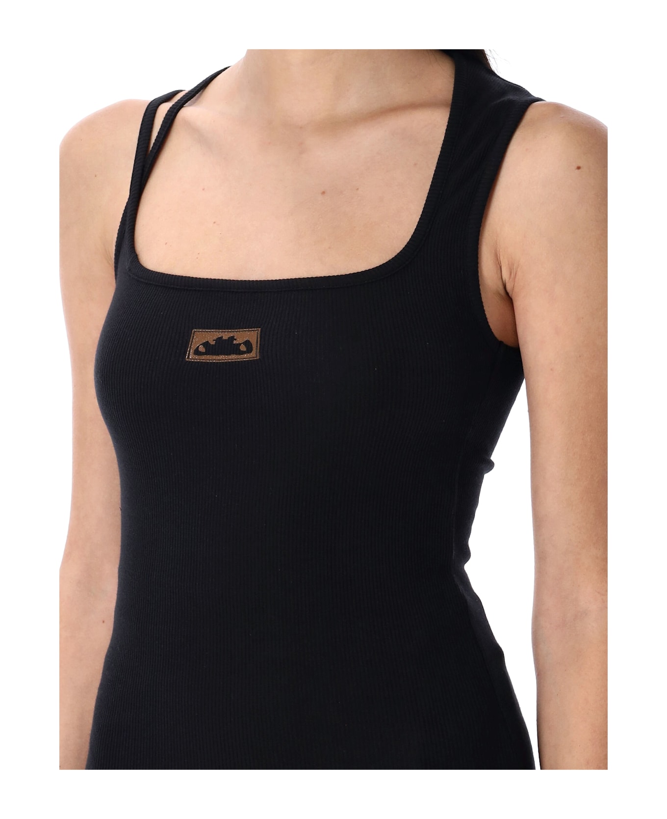 Ottolinger Dirndl Rib Tank Top - BLACK