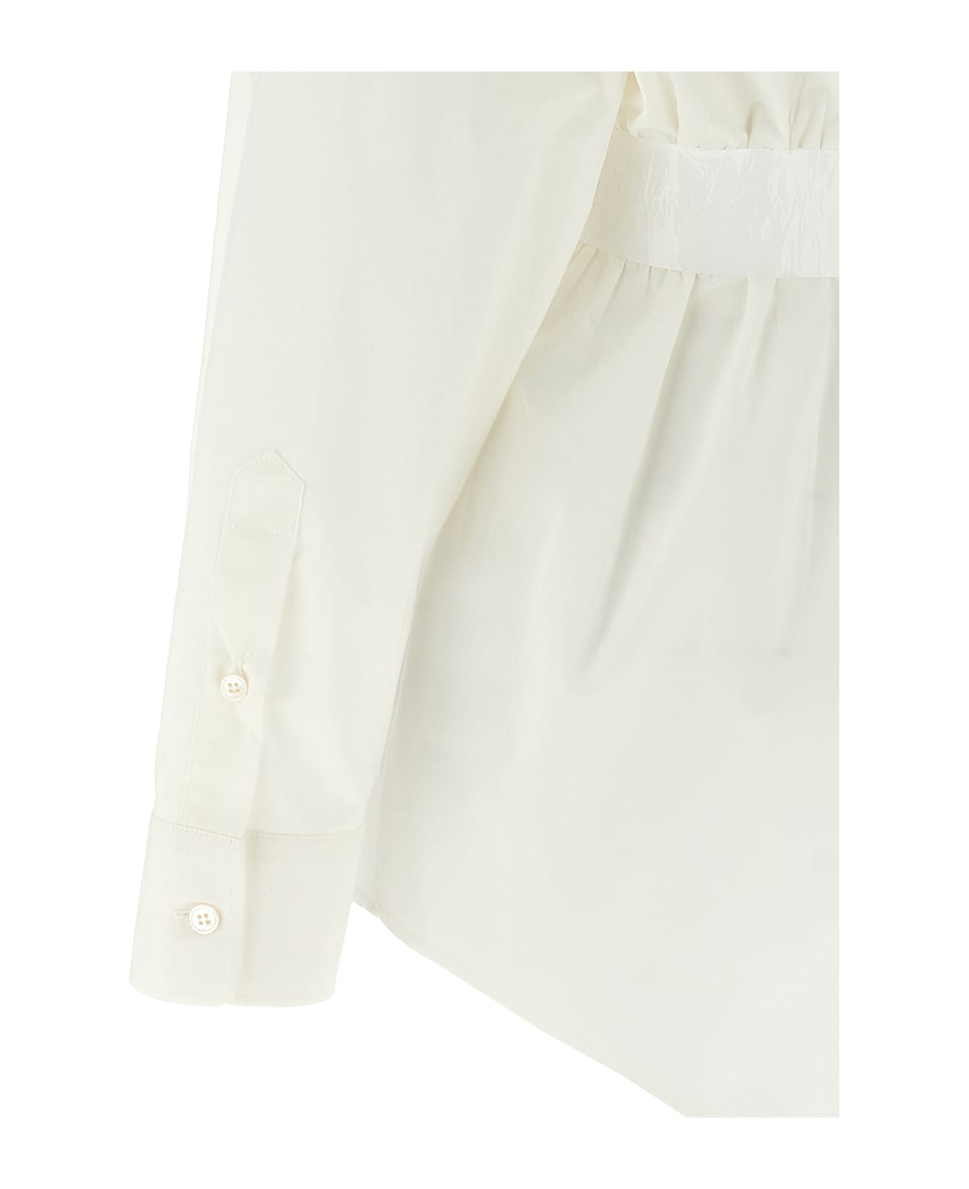 MM6 Maison Margiela White Cotton Shirt - White