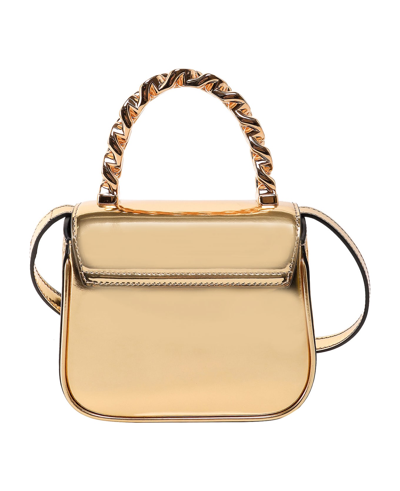 Versace La Medusa Patent Mini Bag - Gold