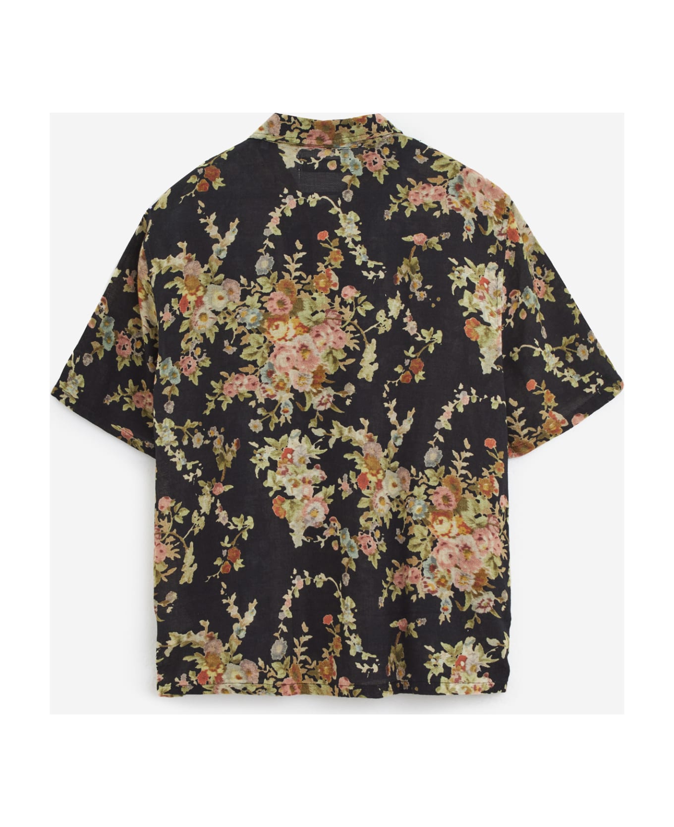 Our Legacy Elder Shortsleeve Shirt - Black Floral Tapestry Print シャツ