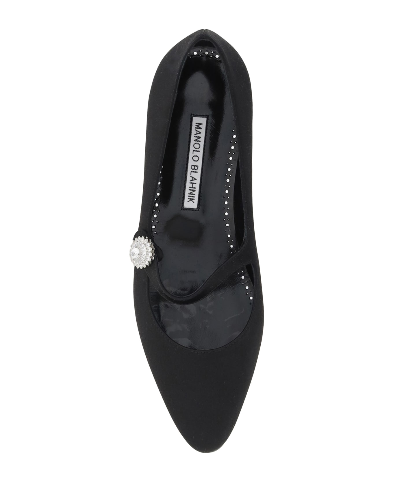 Manolo Blahnik Mary Jane Ballerinas - Blck