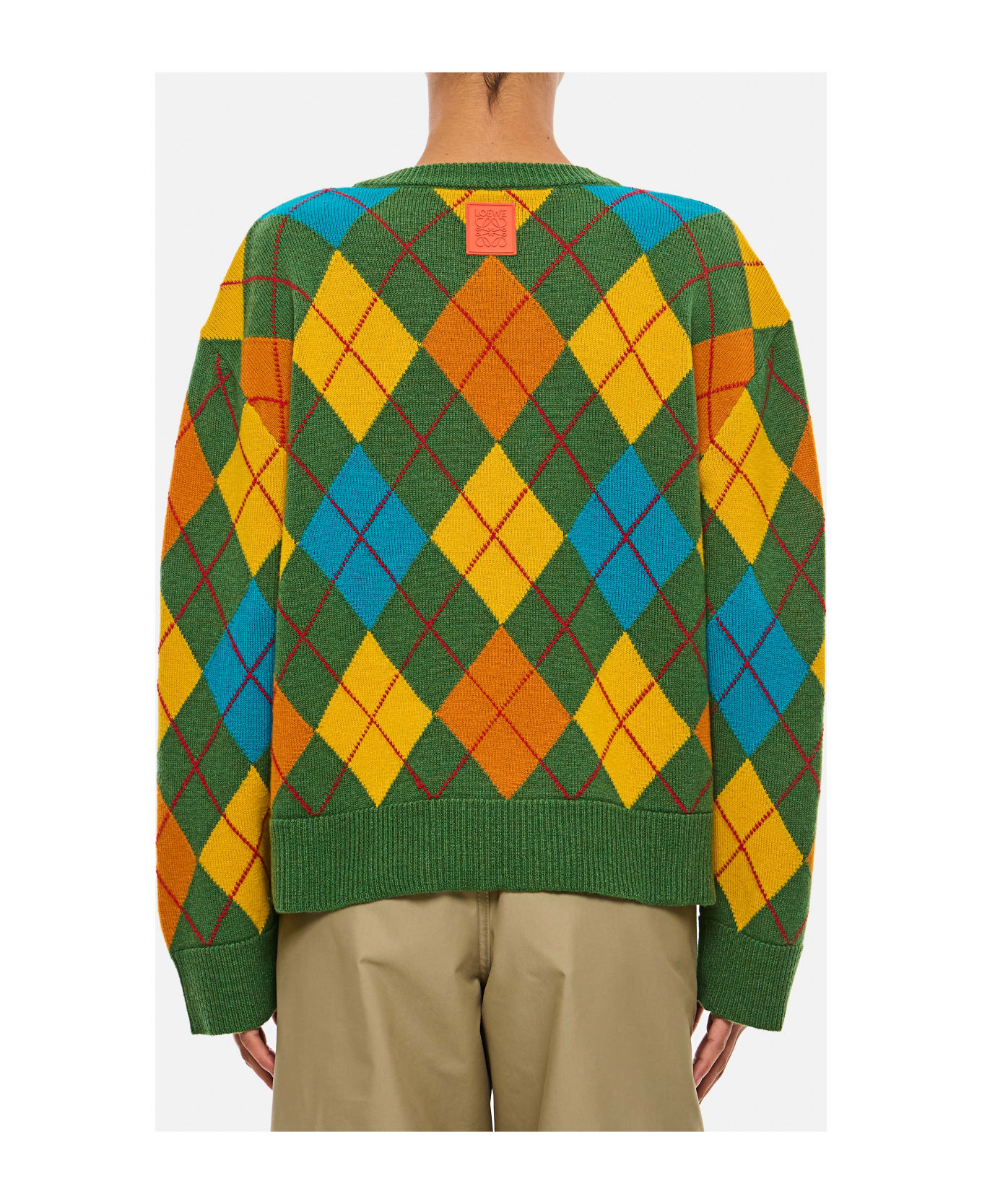 Loewe Argyle Wool Sweater - MultiColour
