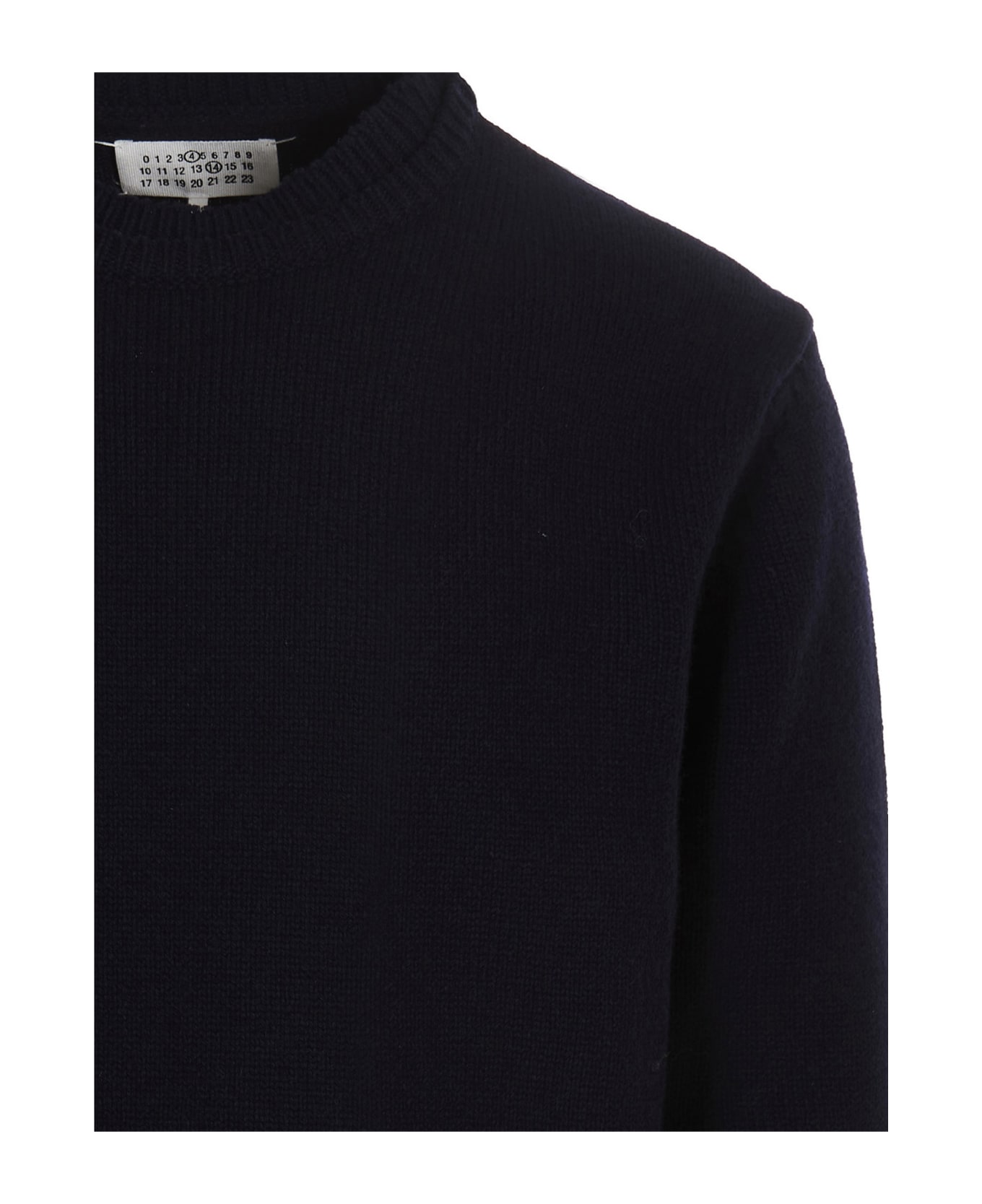 Maison Margiela Logo Sweater - Blue