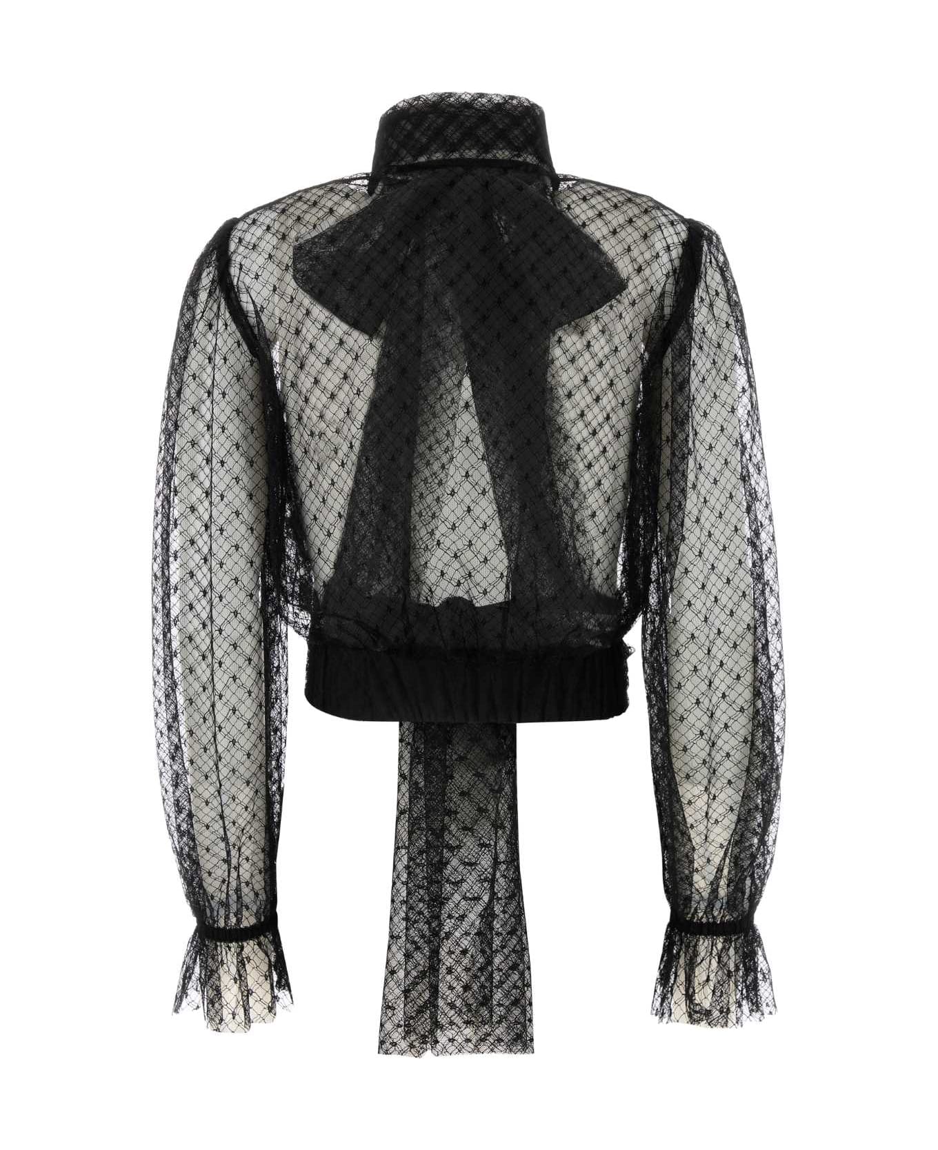 Dolce & Gabbana Black Lace Blouse - NERO