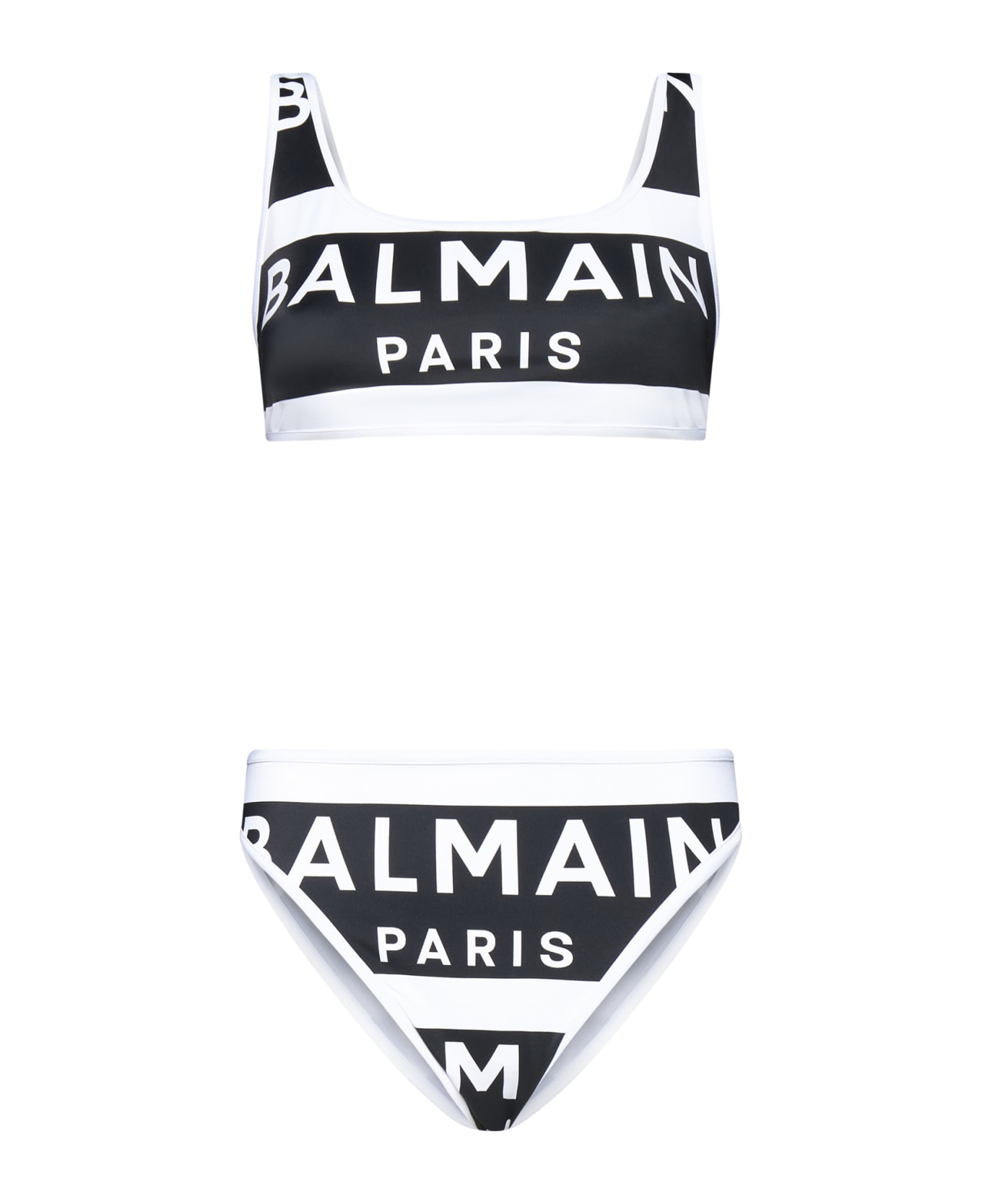 Balmain Swimwear - Black white