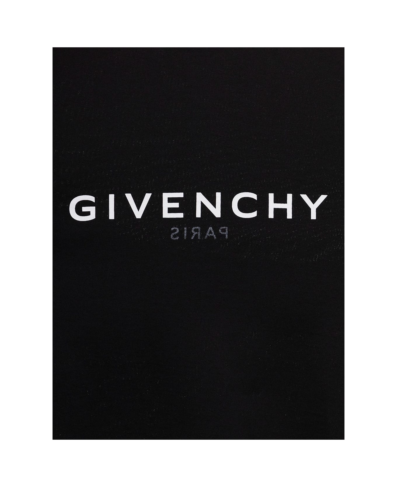 Givenchy Logo Printed Black Cotton T-shirt Boy Givenchy Kids - Black