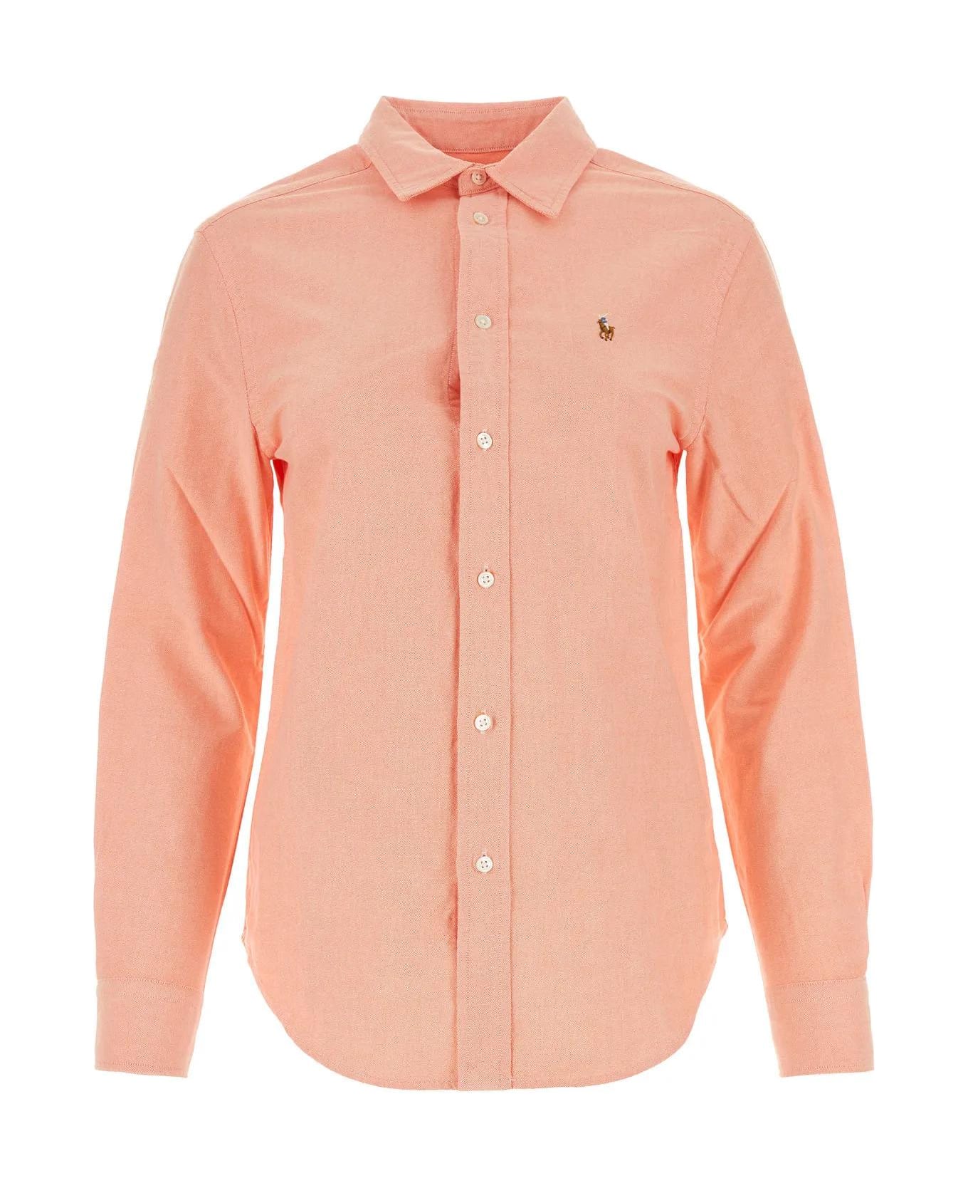 Ralph Lauren Salmon Oxford Shirt - ORANGE