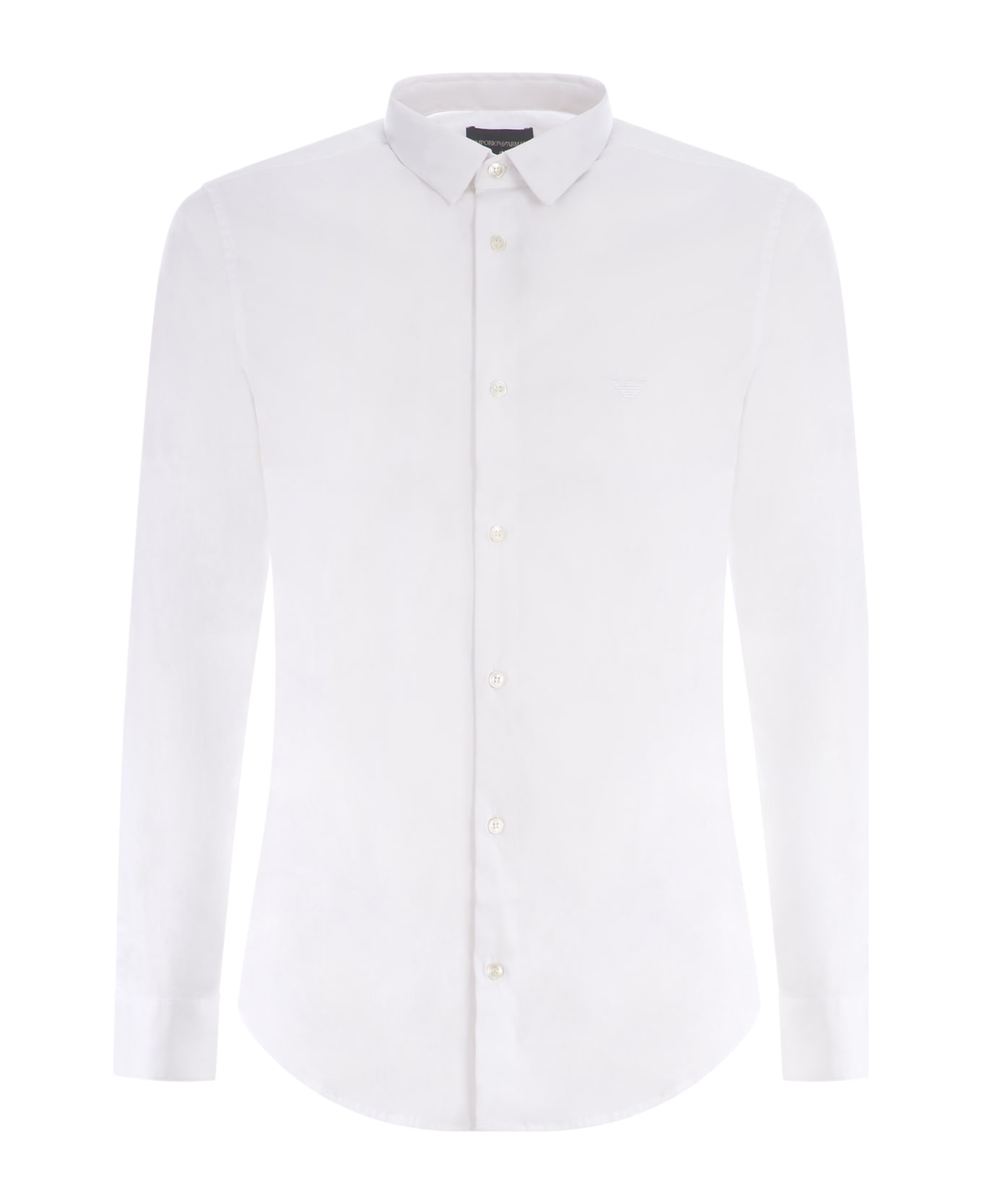 Giorgio Armani White Poplin Shirt Giorgio Armani - Bianco