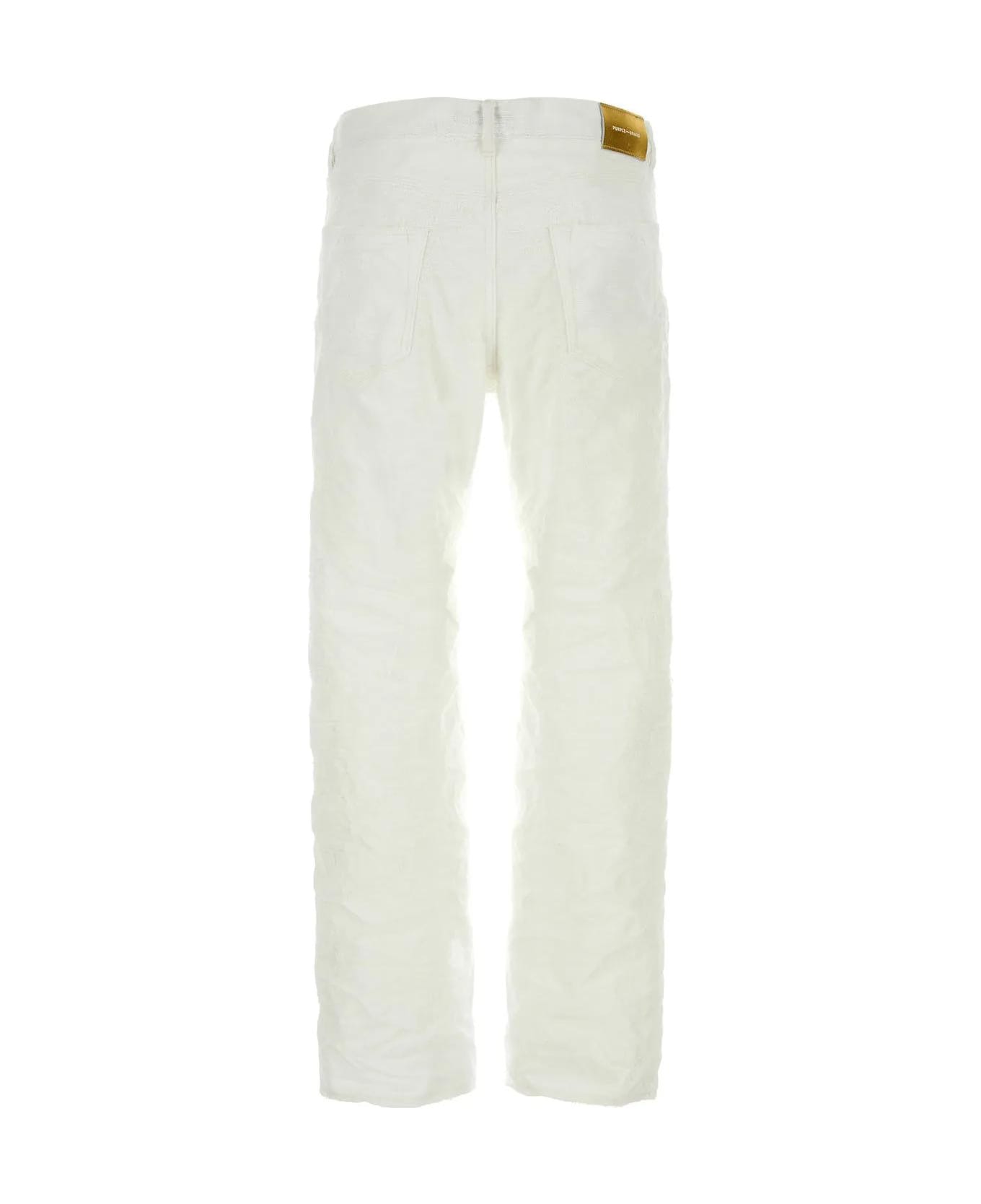 Purple Brand White Denim Jeans - WHITE