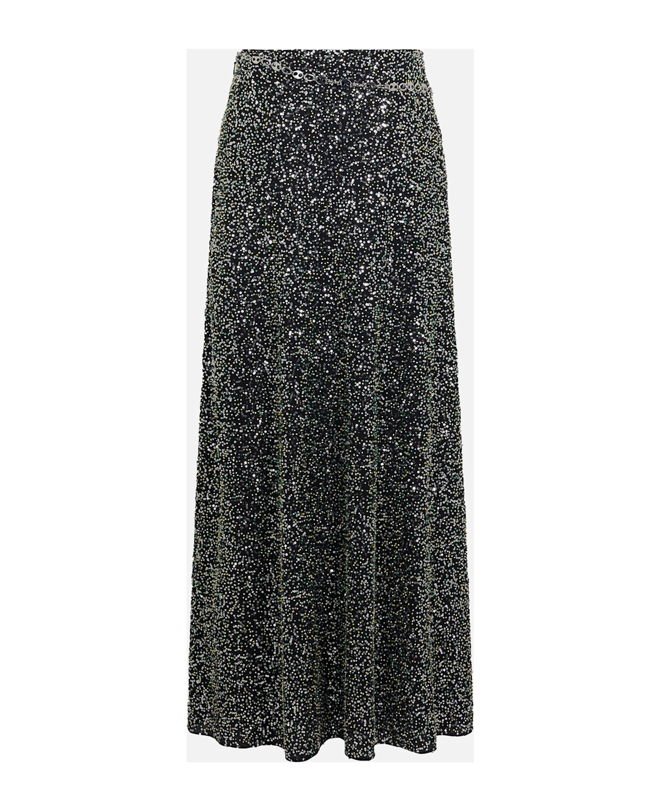 Paco Rabanne Long Skirt - Black