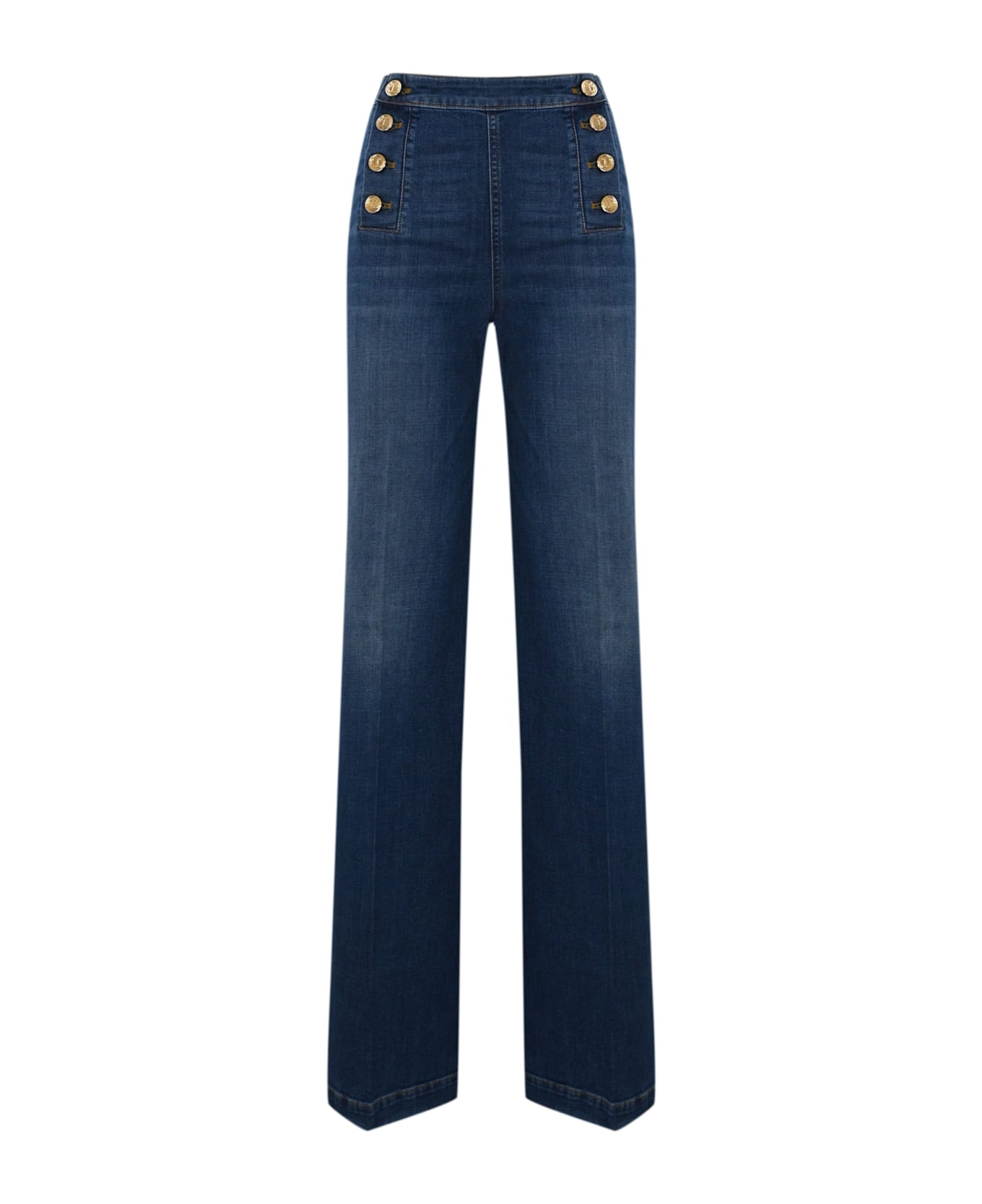 TwinSet Flare Jeans With Decorative Buttons