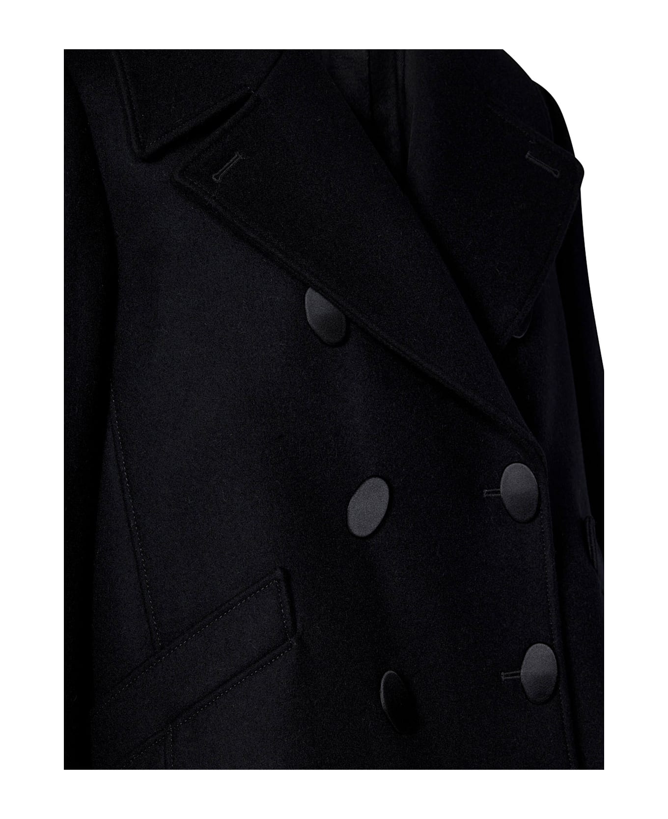 Givenchy Oversized Asymmetric Peacoat | italist