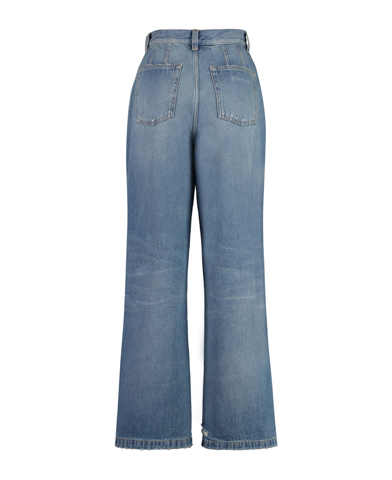 Palm Angels Light Blue Cotton Jeans - Denim