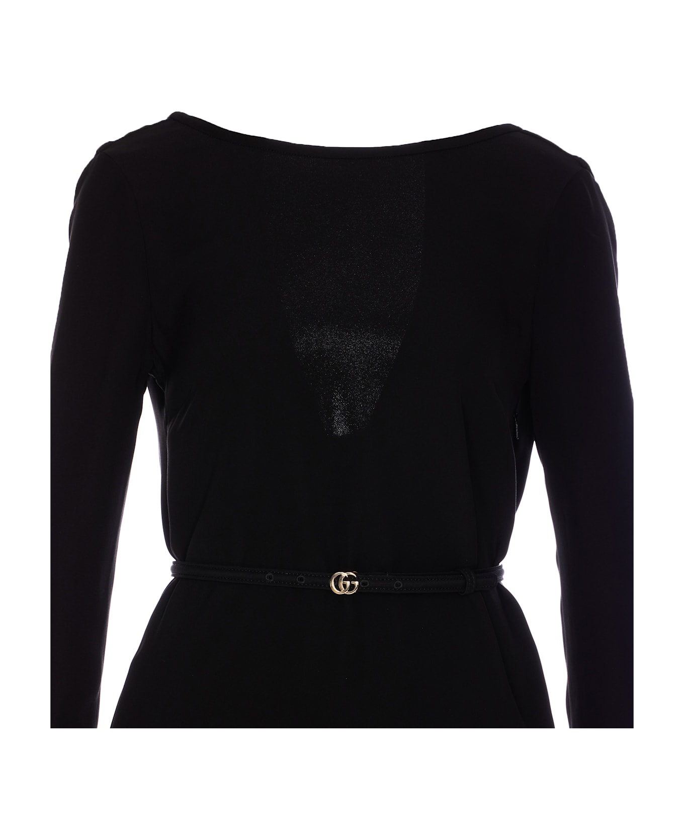 Gucci Silk Cady Mid-lenght Dress - Black
