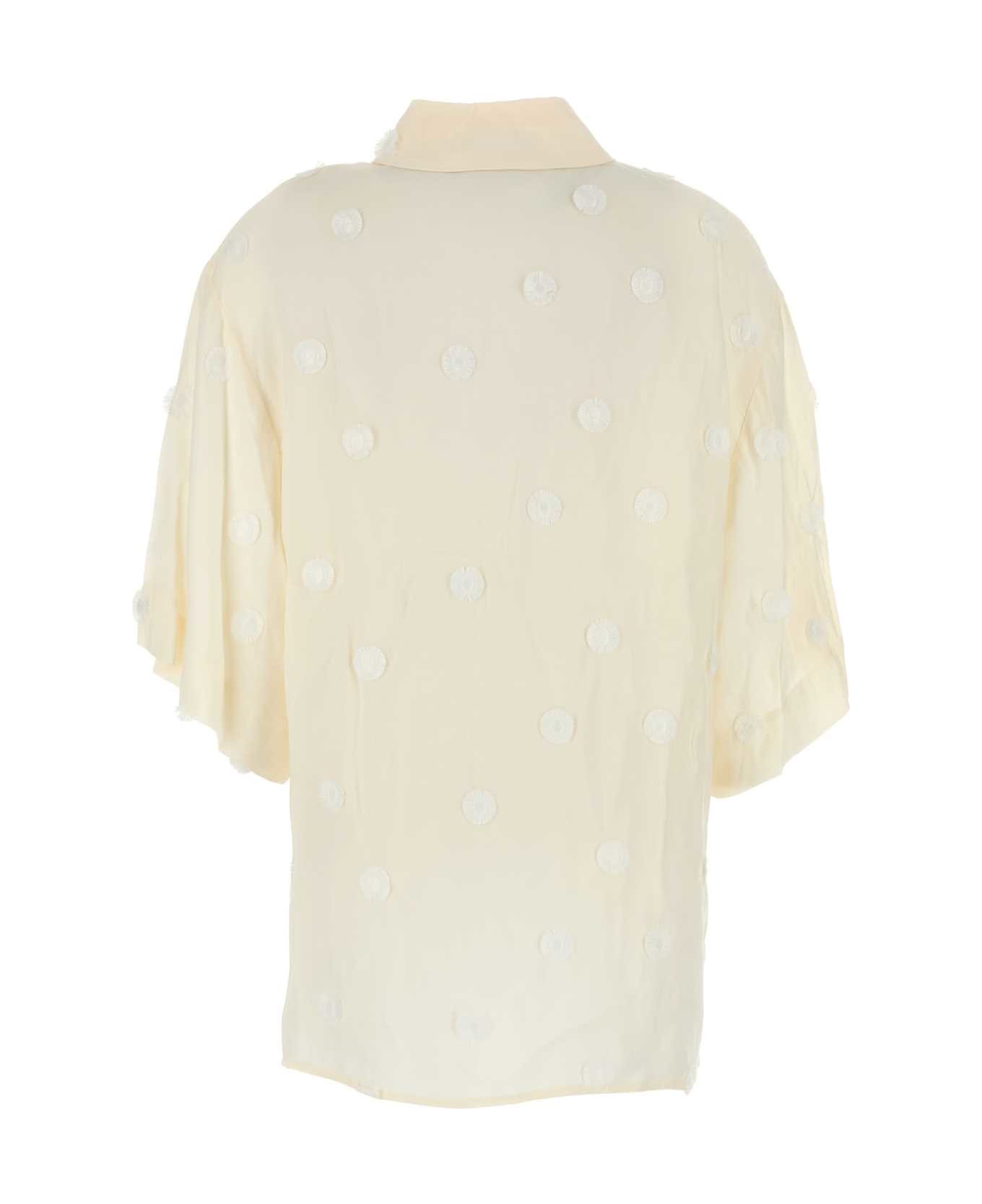 Camilla and Marc Ivory Viscose Ottilie Shirt - CREAM