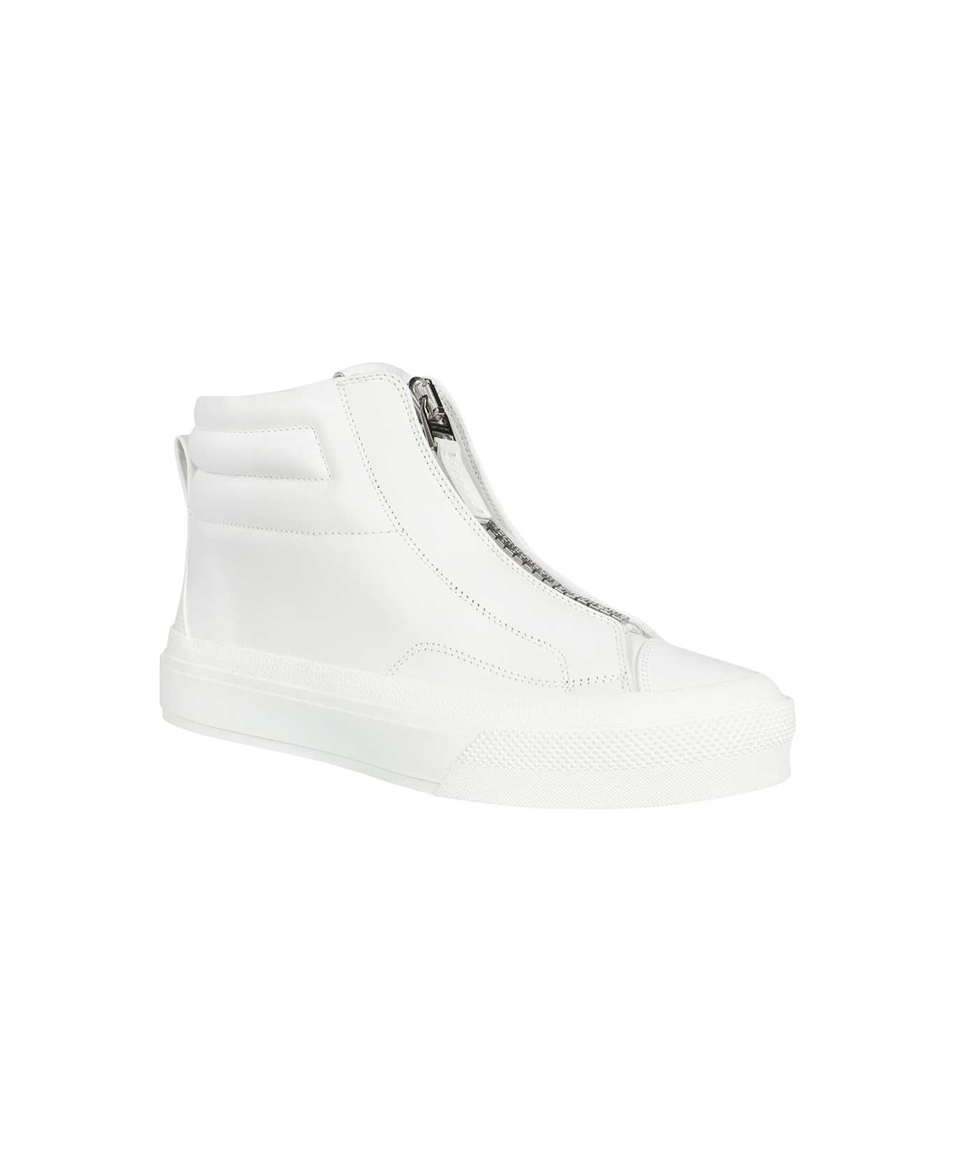 Givenchy Leather High-top Sneakers - White