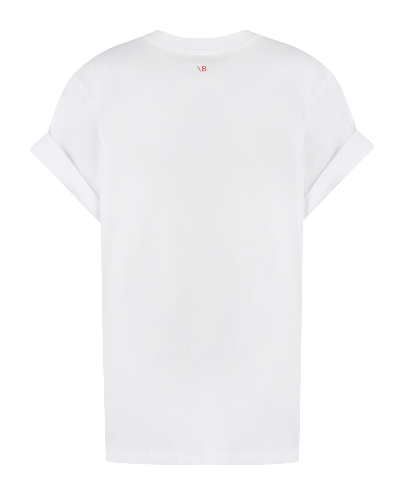 Victoria Beckham Cotton Crew-neck T-shirt - WHITE