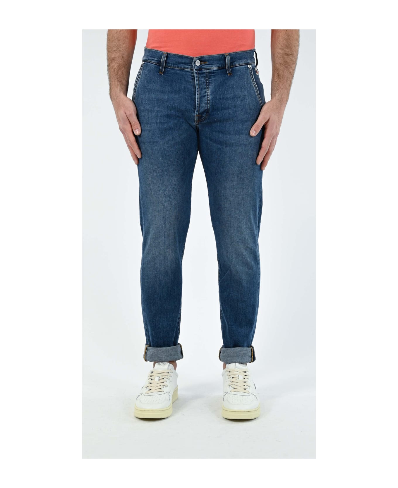 Roy Rogers Jeans Slim New Elias Recycled - BLUE