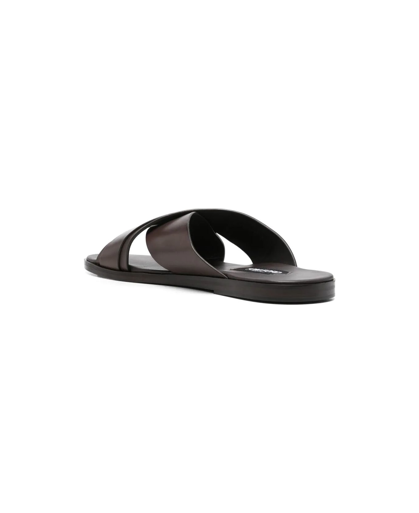 サンダル TOM FORD SS25 INFORMAL SANDALS (J1489 LCL473X 1B049) Tom Ford Brown Leather Sandal SS25 Men's Shoes – LOZURI®