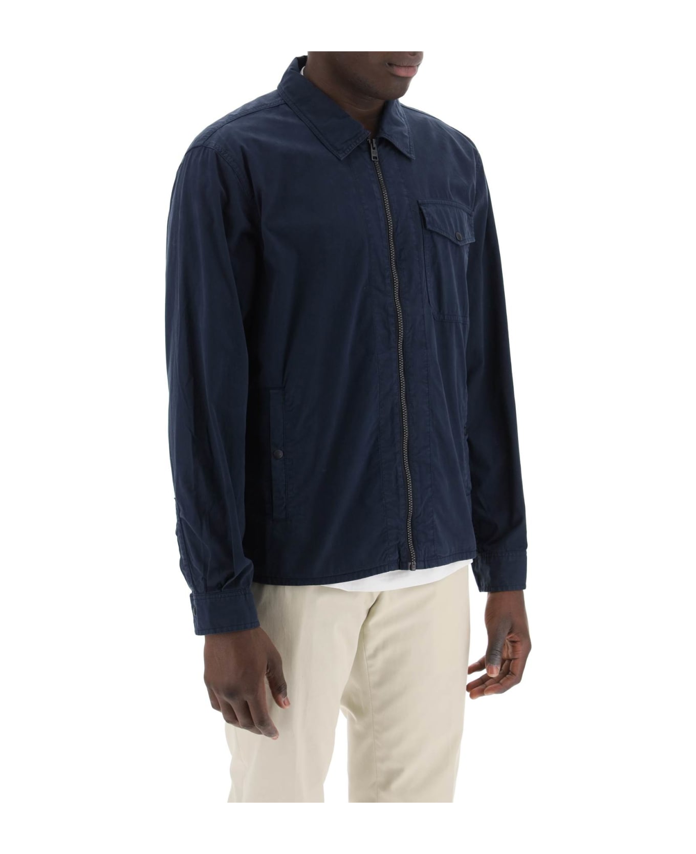 Woolrich Cotton Overshirt For - MELTON BLUE (Blue)