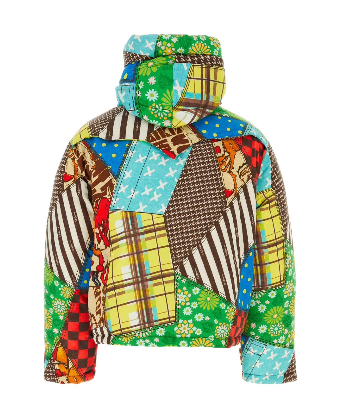 ERL Printed Cotton Blend Down Jacket - MULTI