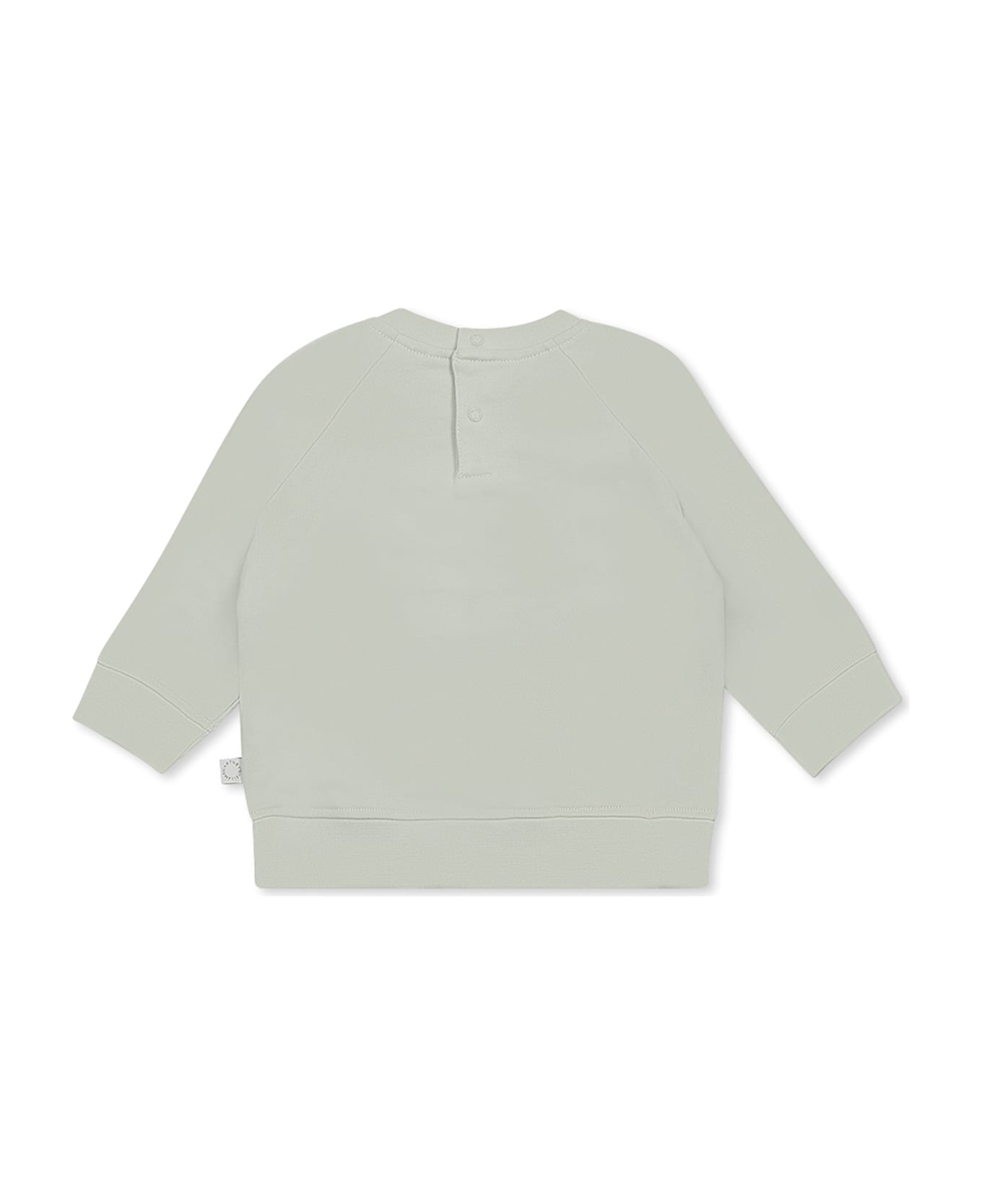 Stella McCartney Kids Green Sweatshirt For Baby Boy With Ice Cream - Green