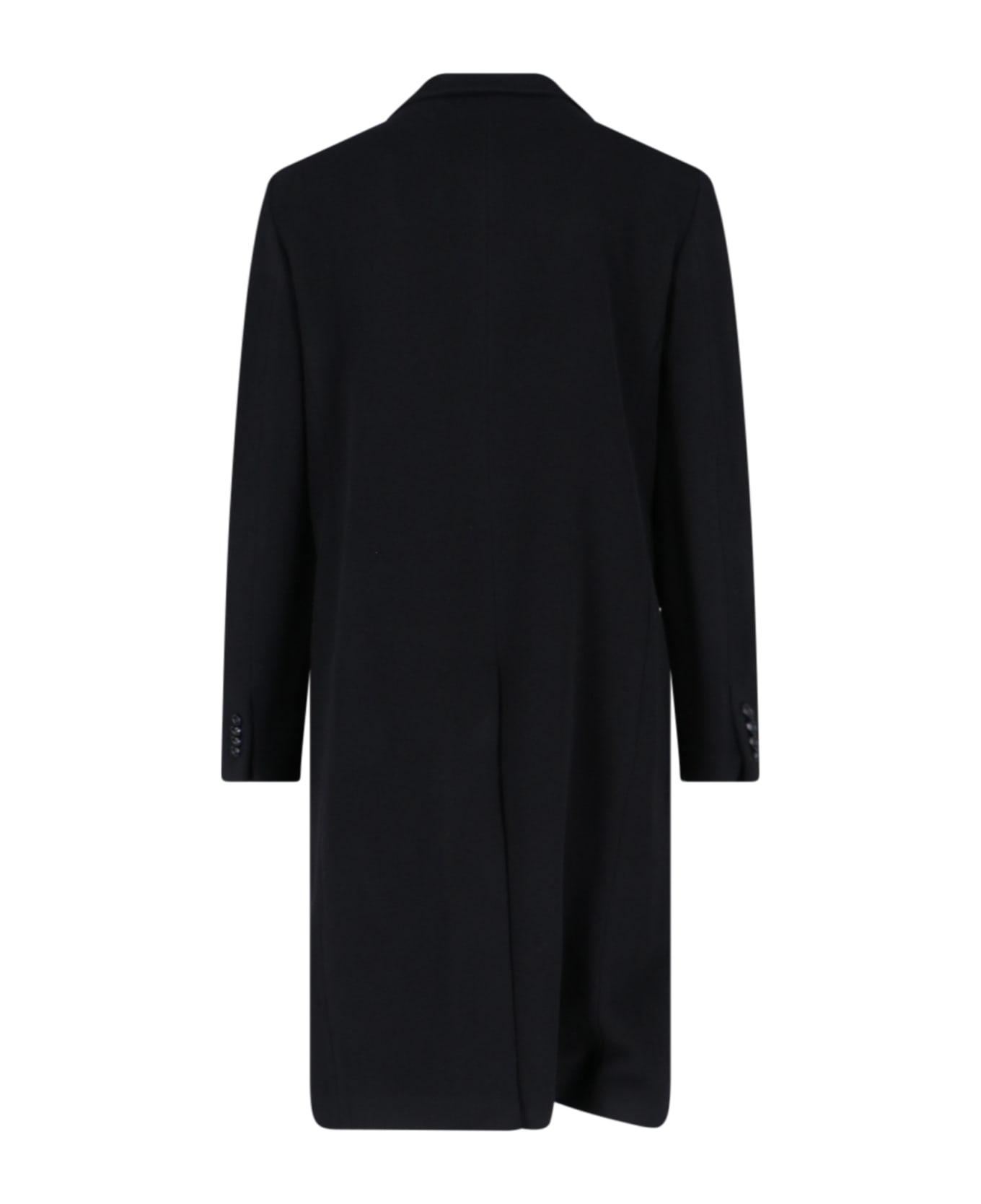 Lardini Double-breasted Midi Coat - Black  