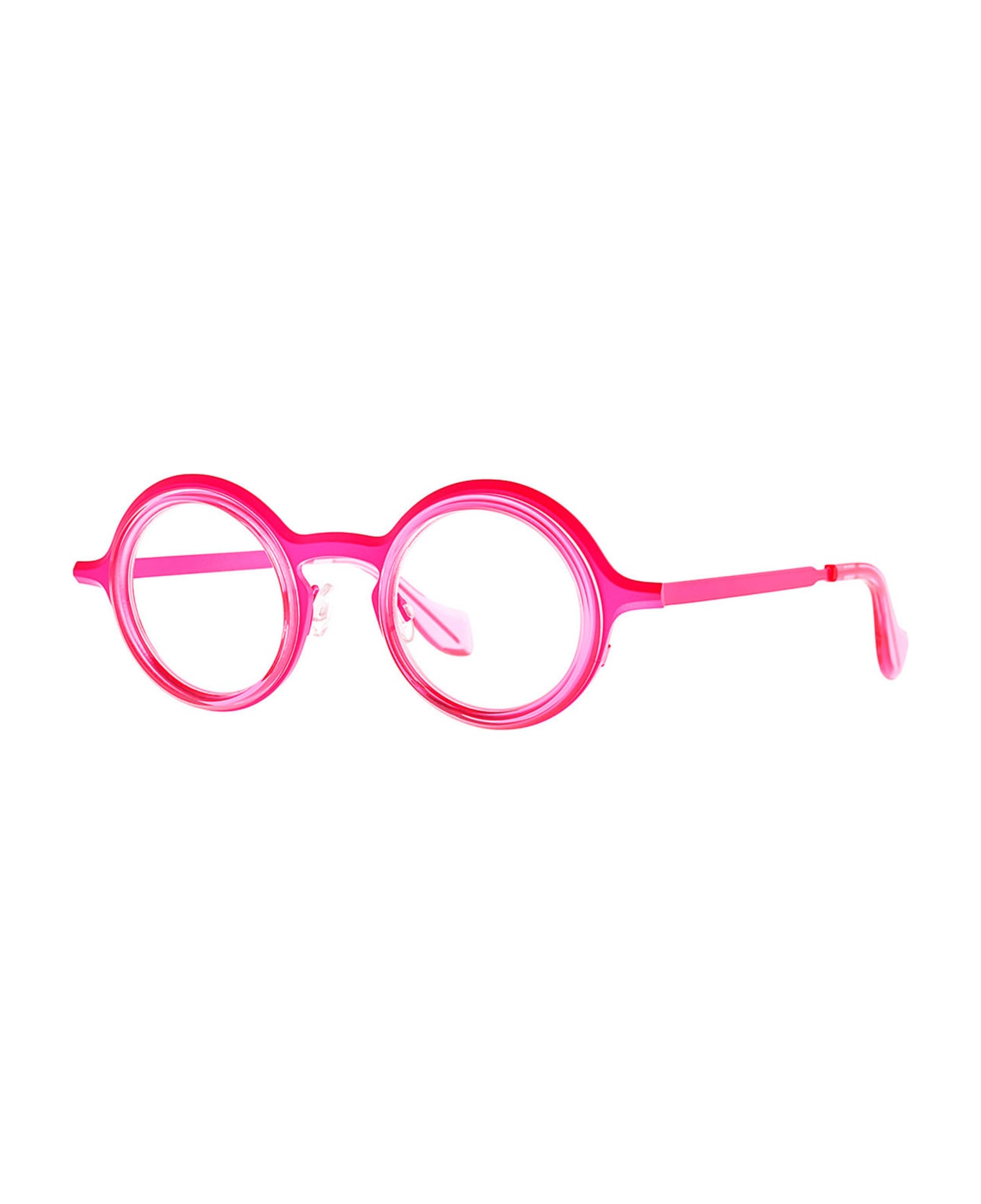 Theo Eyewear Cabochon - 013 Fluo Pink Rx Glasses - pink