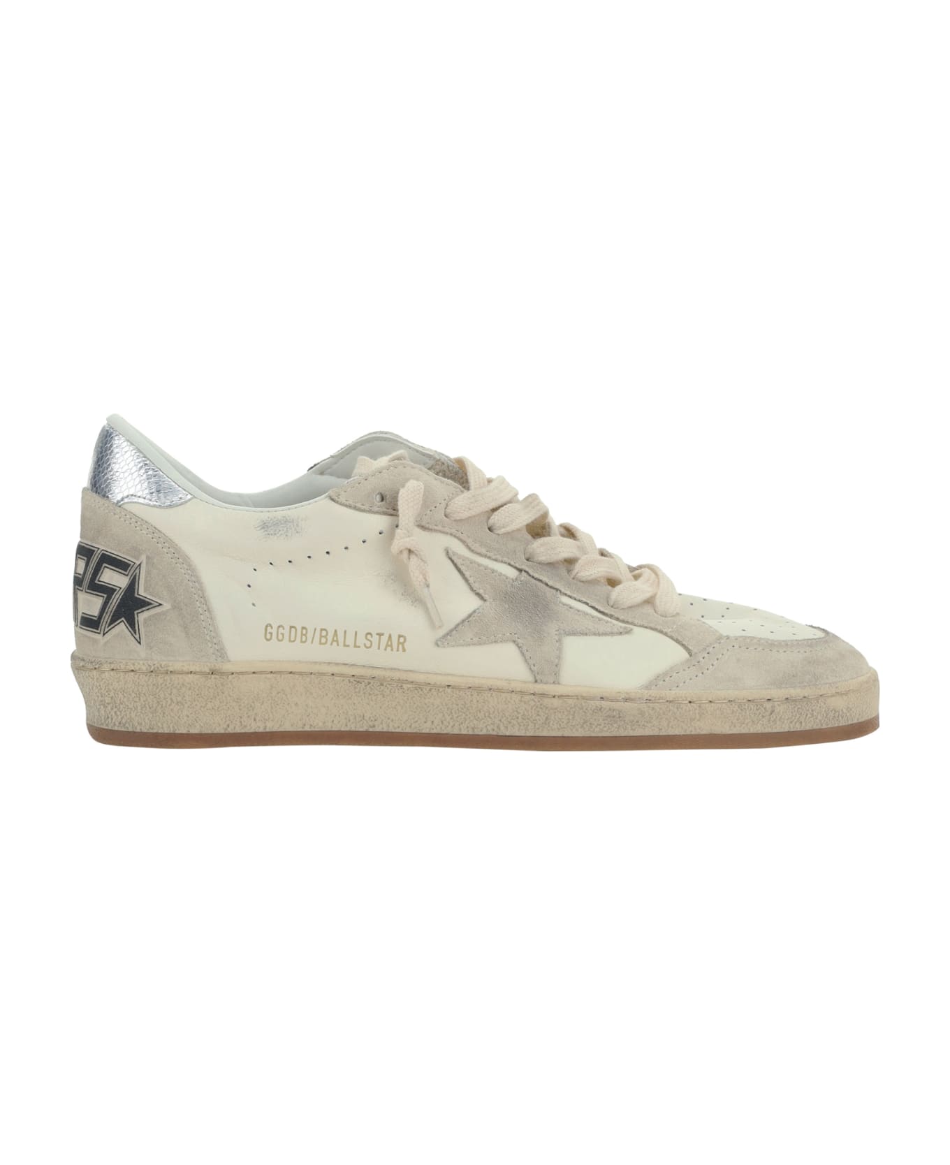 Golden Goose Ball Star Sneakers - White/seedpearl/silver