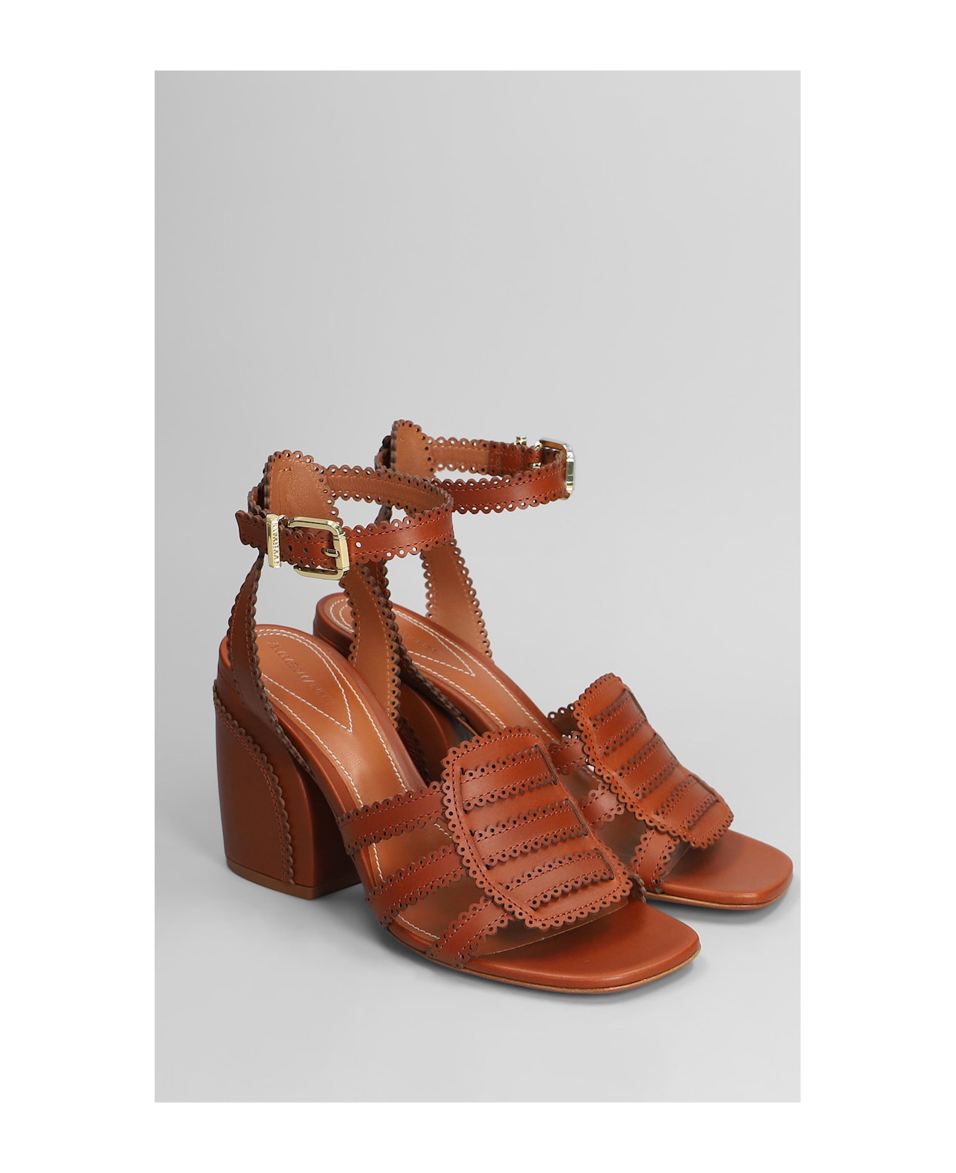 Zimmermann Goldie Sandal 85 Sandals In Brown Leather - brown