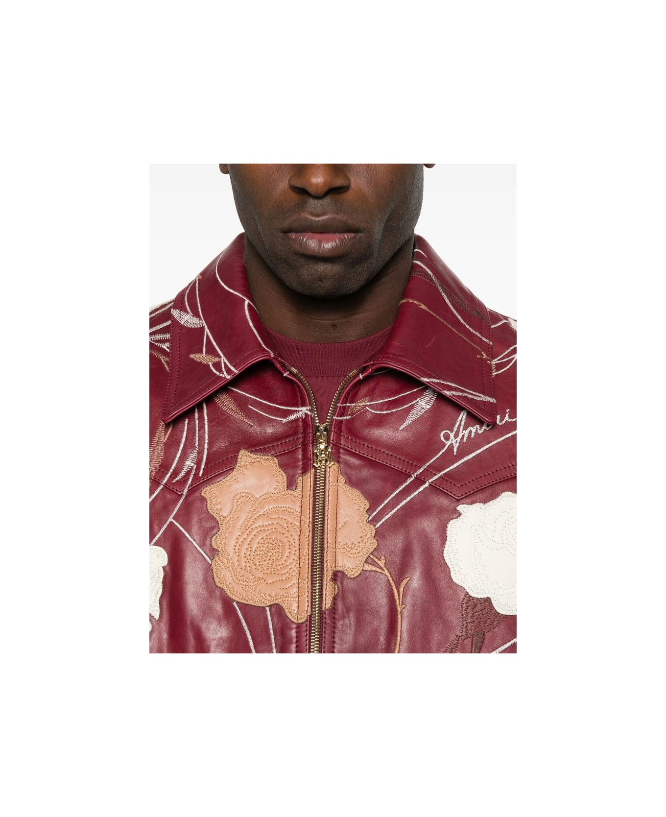 AMIRI Leather Outerwear - RED