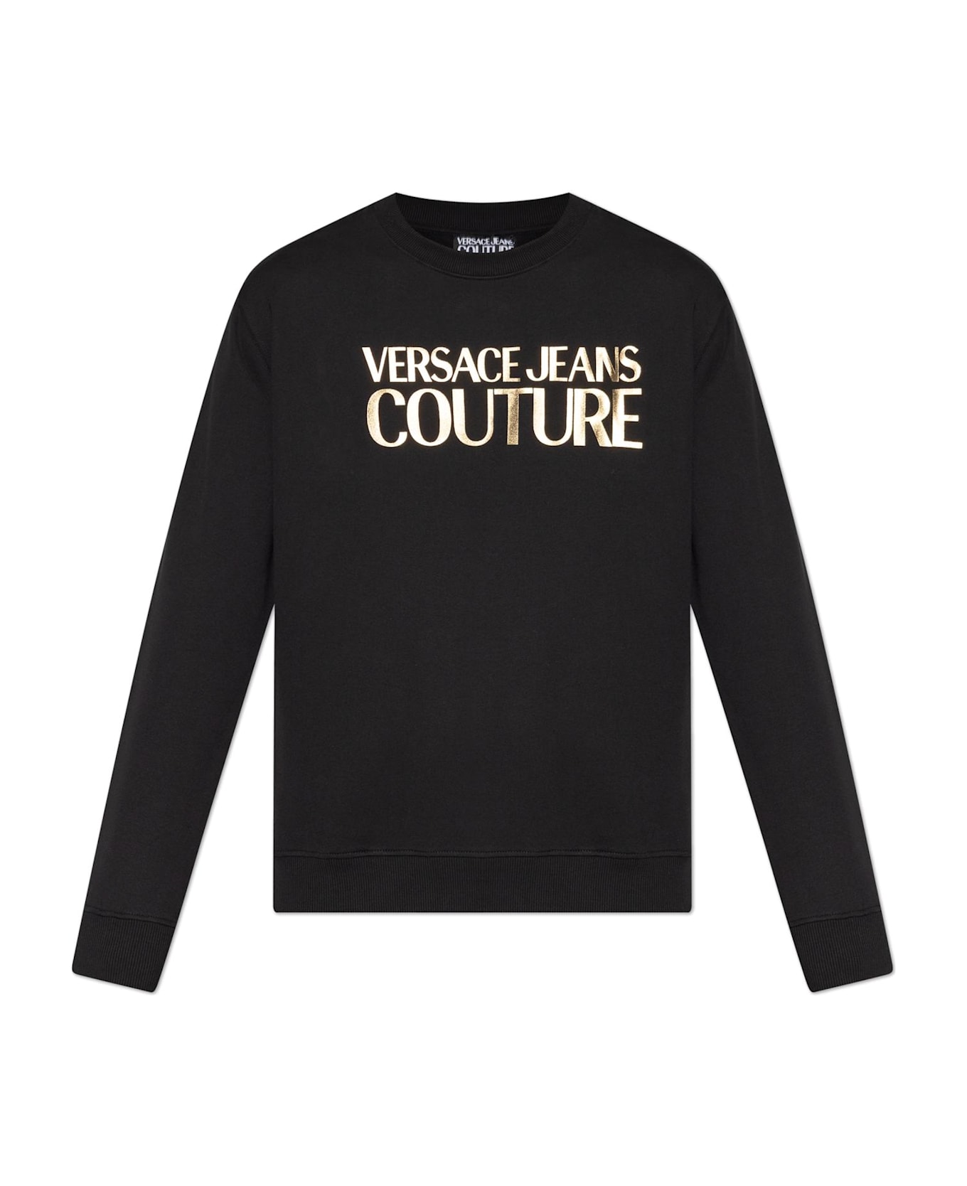 Versace Jeans Couture Sweatshirt With Printed Logo - black