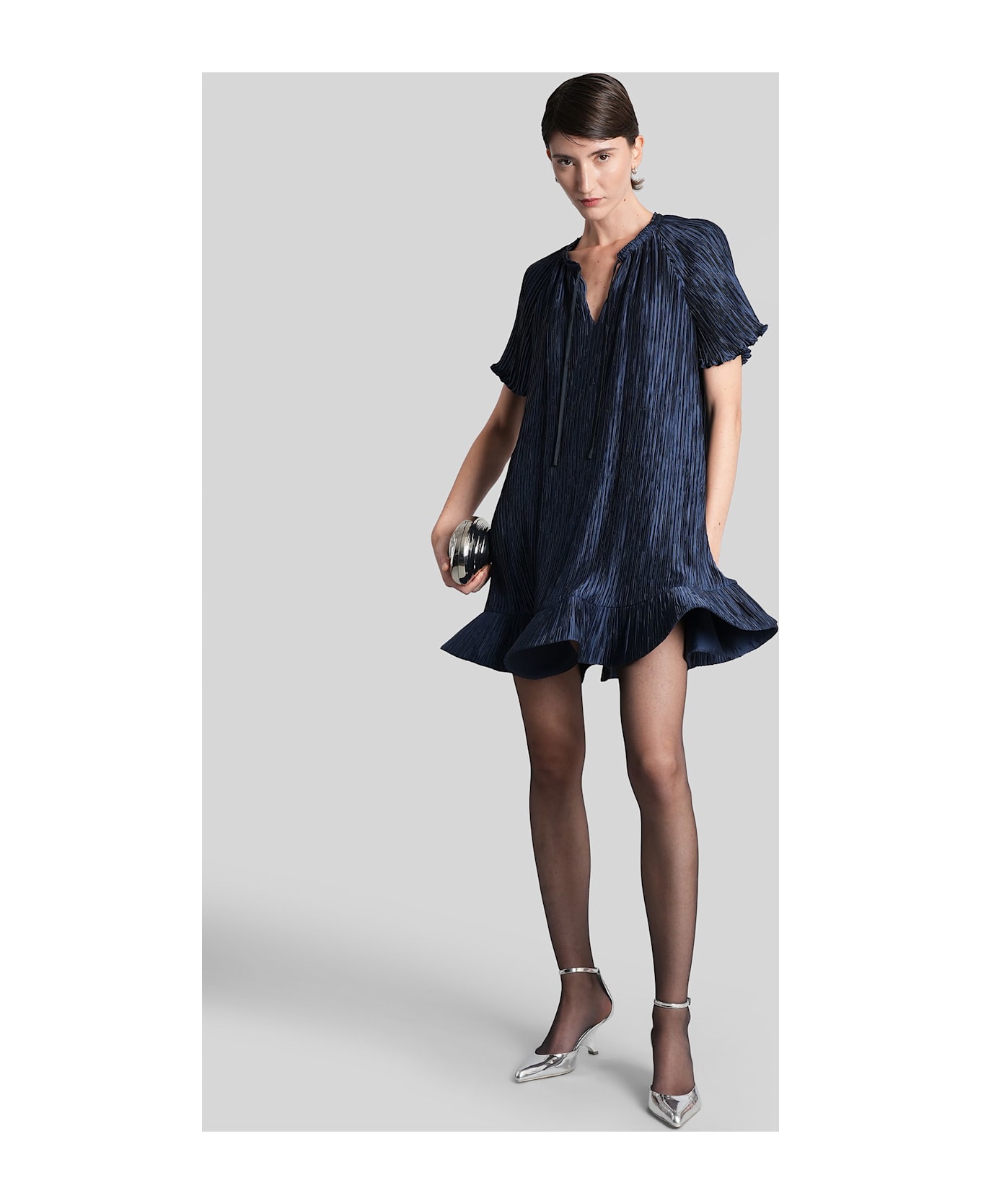 Simkhai Venus Mini Dress In Blue Polyester - blue