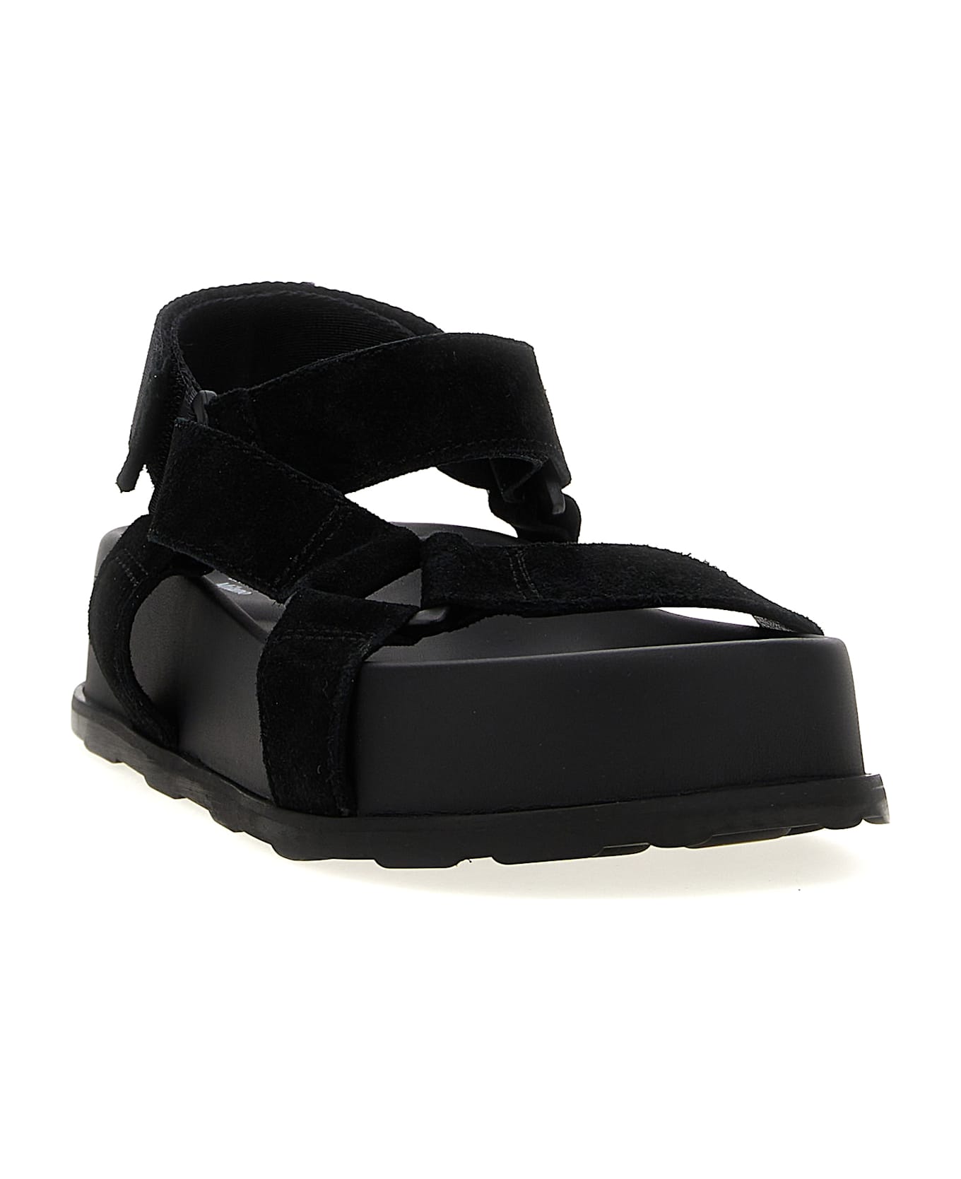 Moschino Suede Sandals - Black
