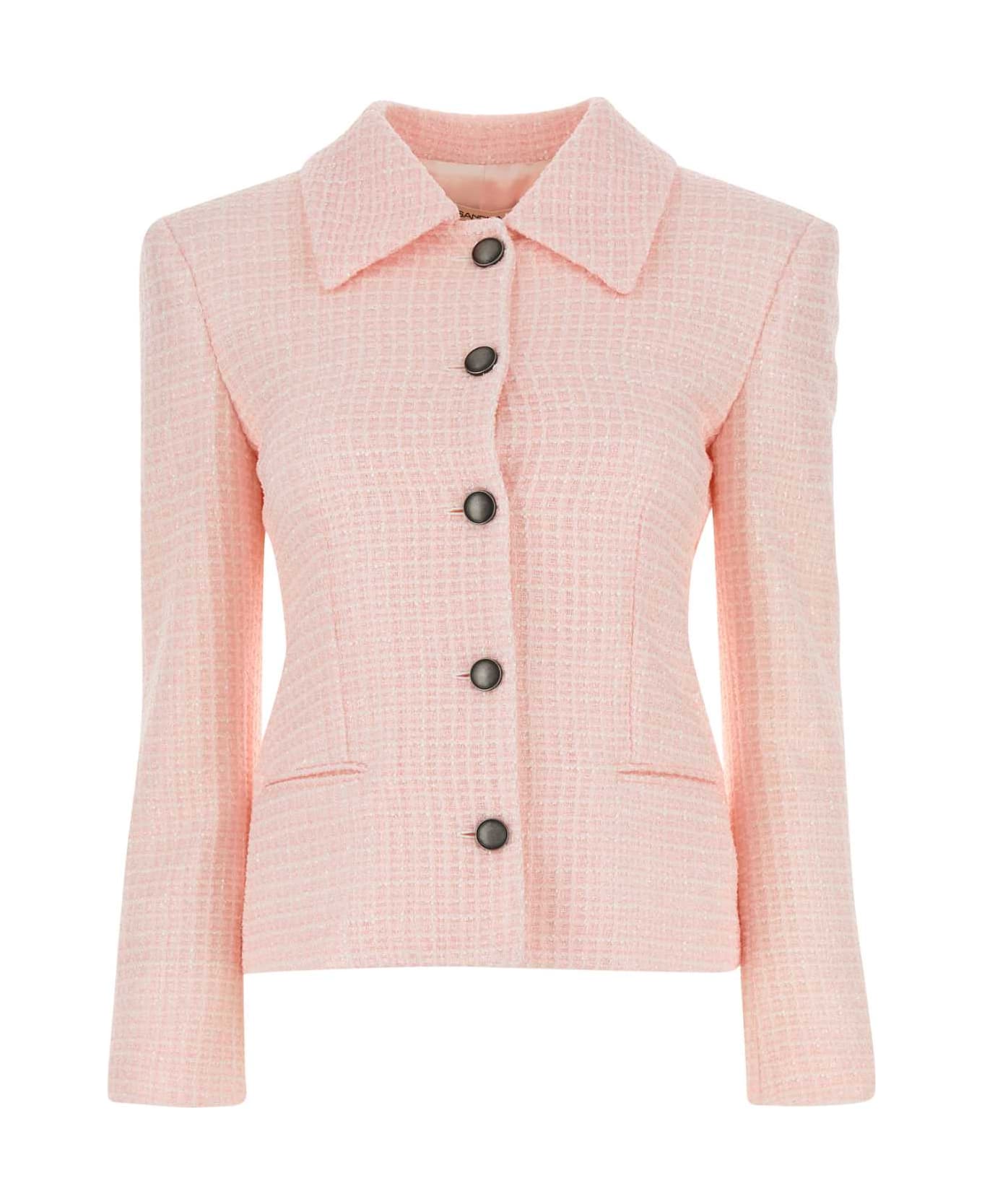 Alessandra Rich Light Pink Tweed Blazer - LIGHTPINK