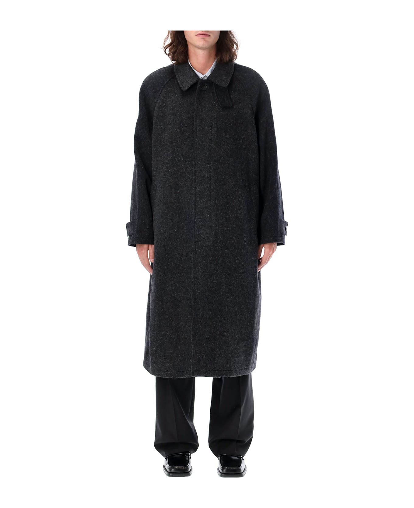 mfpen Installation Coat - GREY MOHAIR WOOL