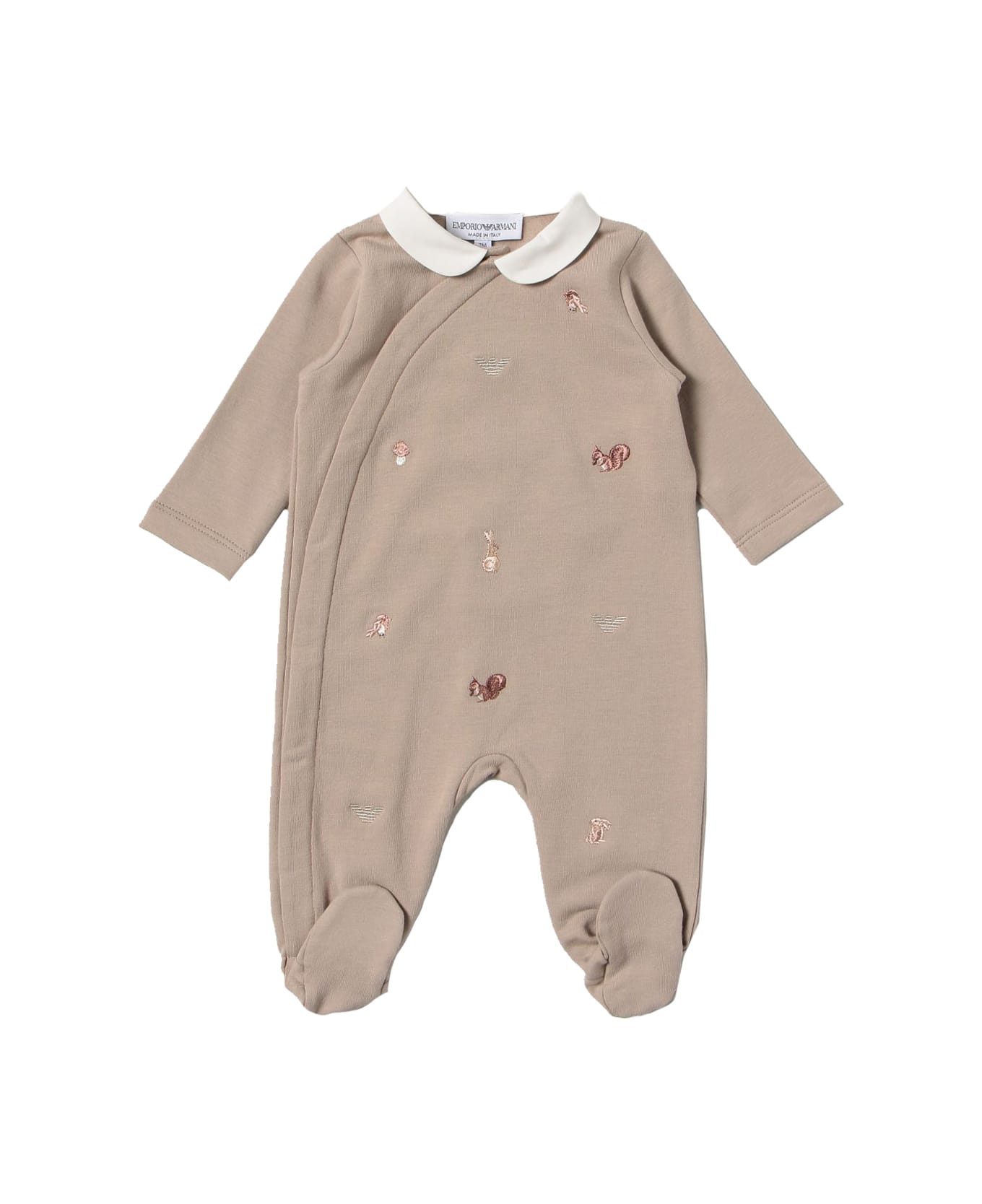 Emporio Armani Jumpsuit With Fairy Embroidery - Beige ボディスーツ＆セットアップ