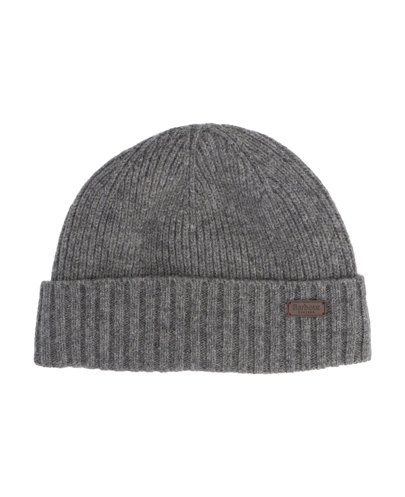 Barbour Carlton Ribbed Beanie - Gray