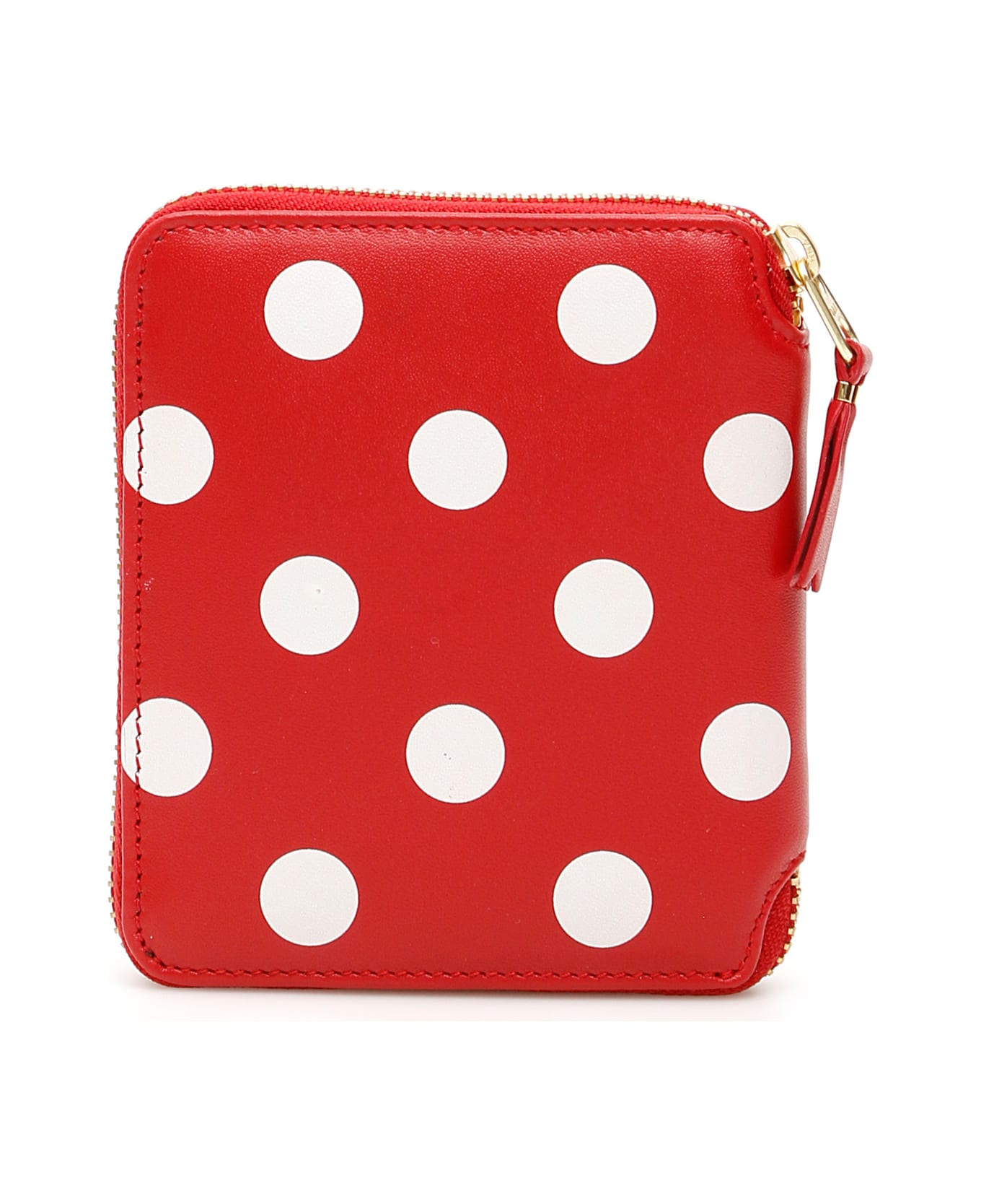Comme des Garçons Wallet Polka Dot Zip-around Wallet - Red Red