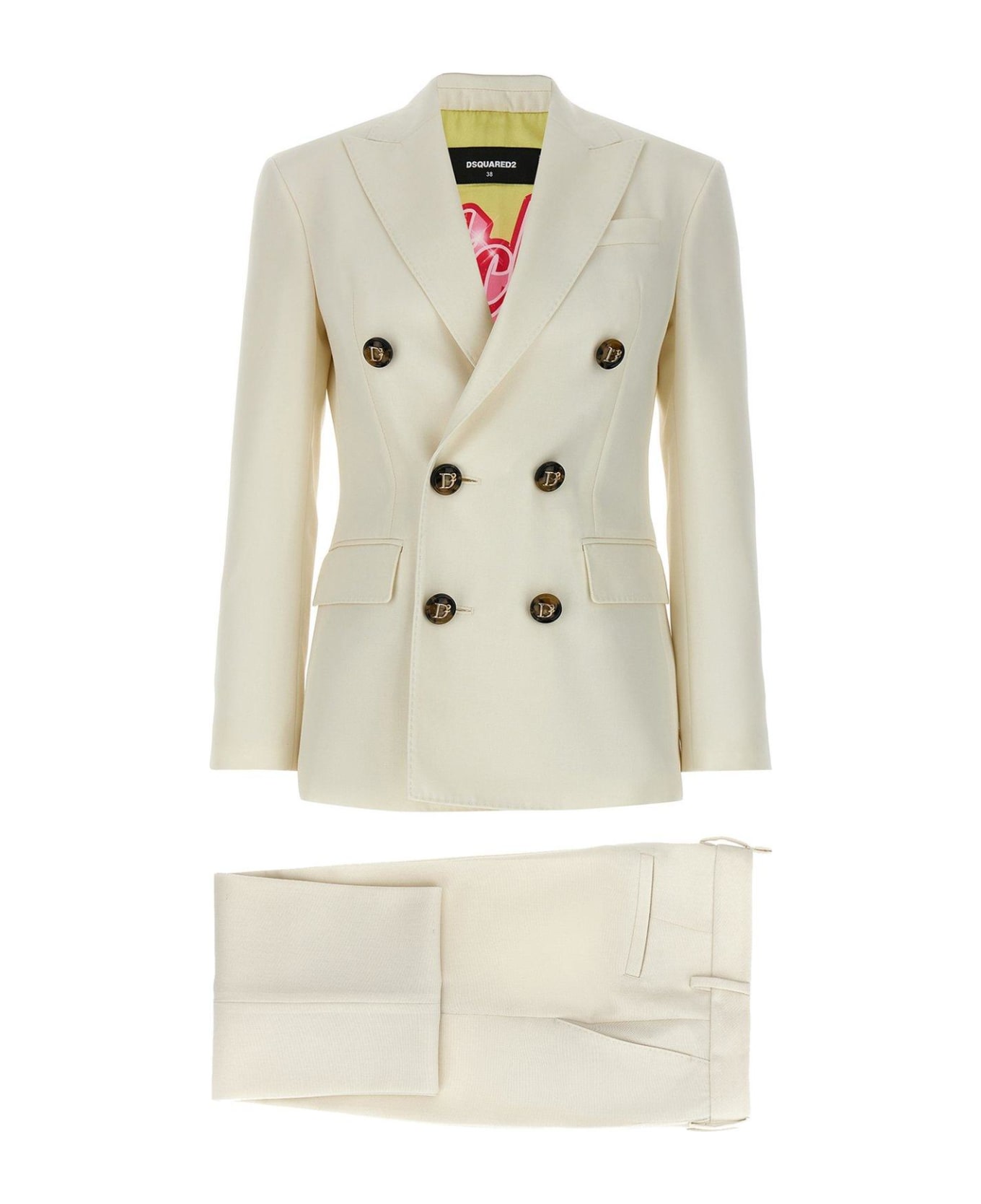 Dsquared2 Two-piece Tailored Suit - 0ff-White