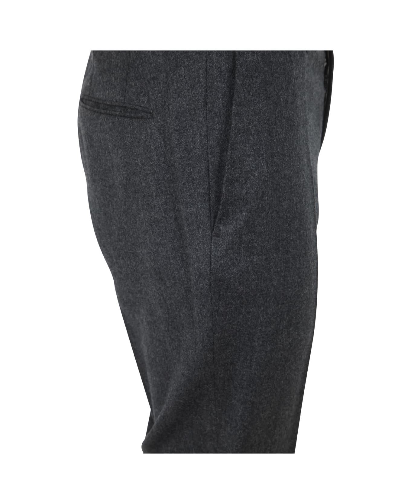 Incotex Smart Flannel Trousers - Medium Grey
