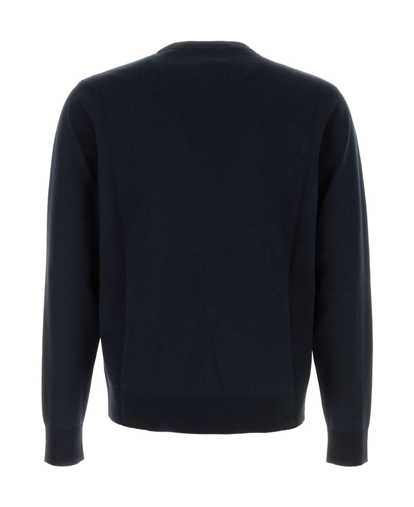Gucci Midnight Blue Silk Blend Sweater - NAVYWHITE