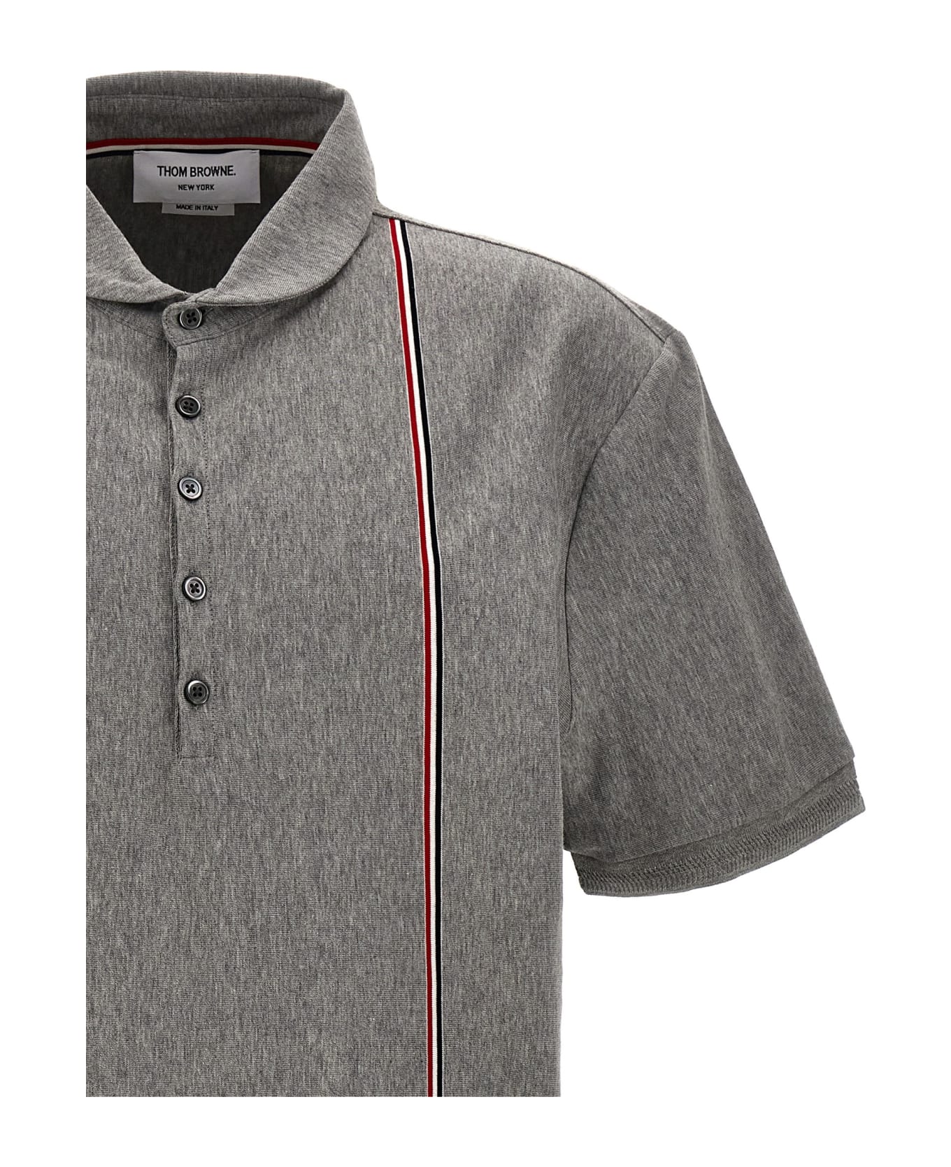 Thom Browne 'rwb' Polo Shirt - Gray