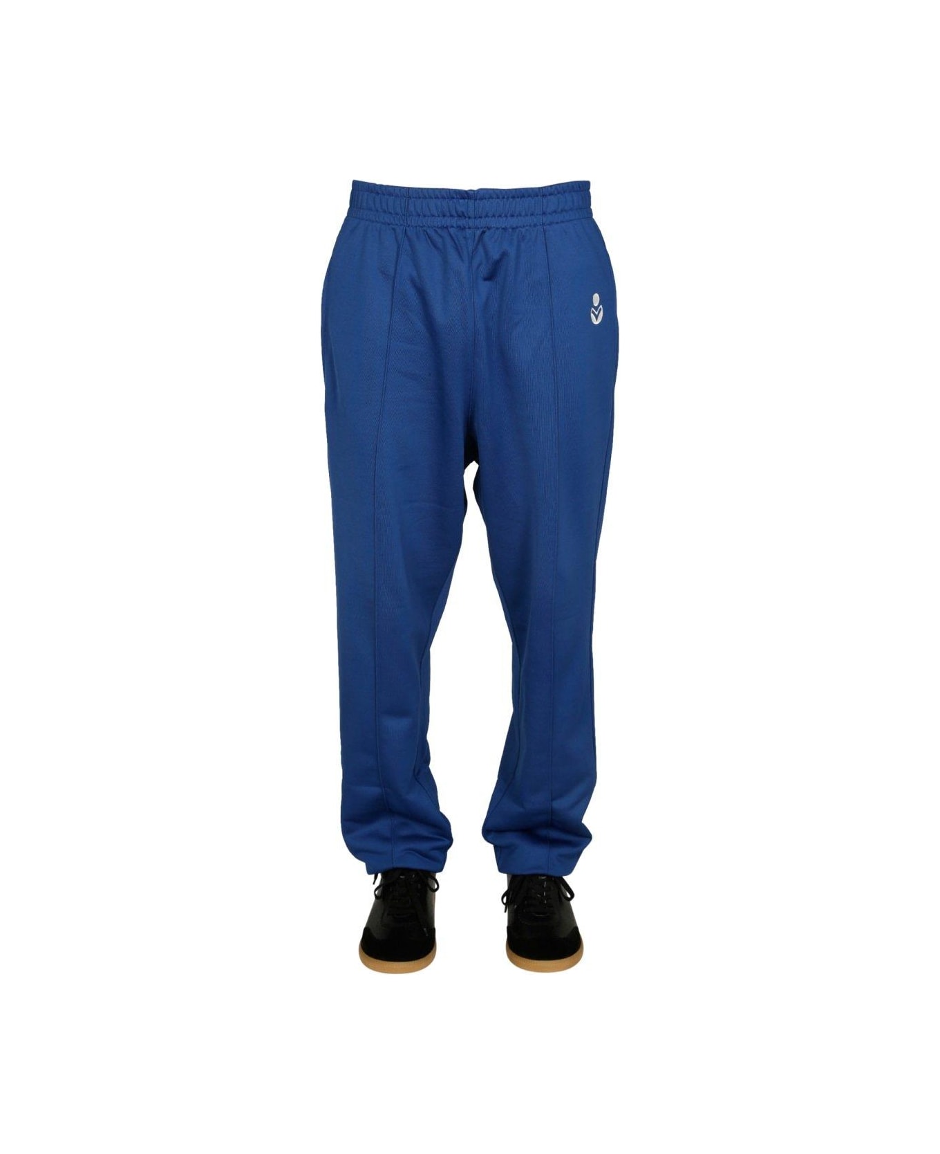Isabel Marant Logo Printed Jogging Pants - BLUE