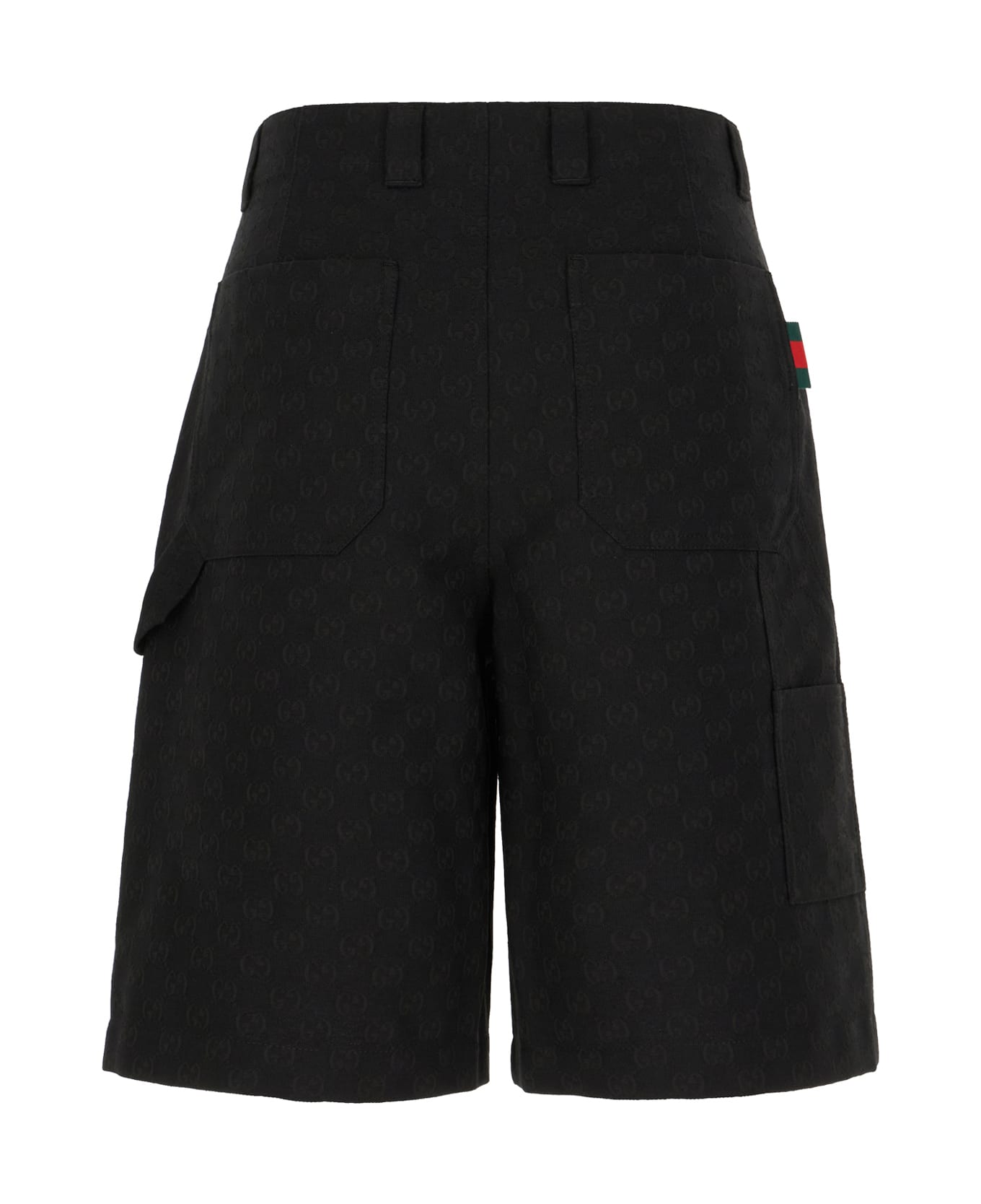 Gucci Gg Fabric Bermuda Shorts - BLACKMIX