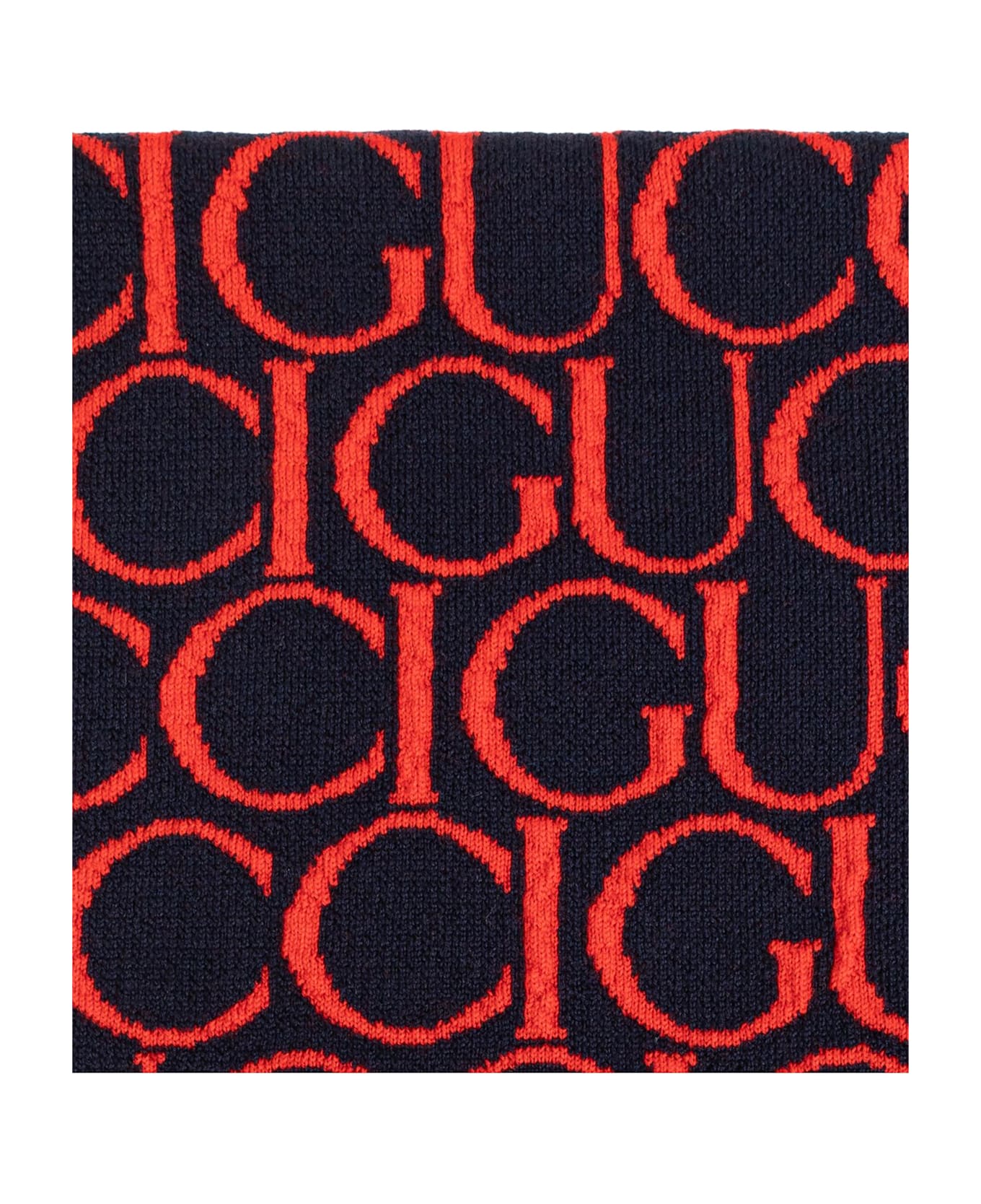 Gucci Kids Wool Scarf - Red/blue アクセサリー＆ギフト