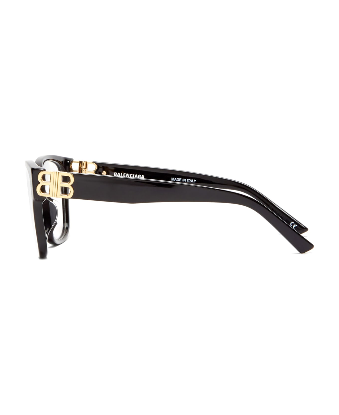 Balenciaga Eyewear BB0104O Eyewear - Black Gold Transparen