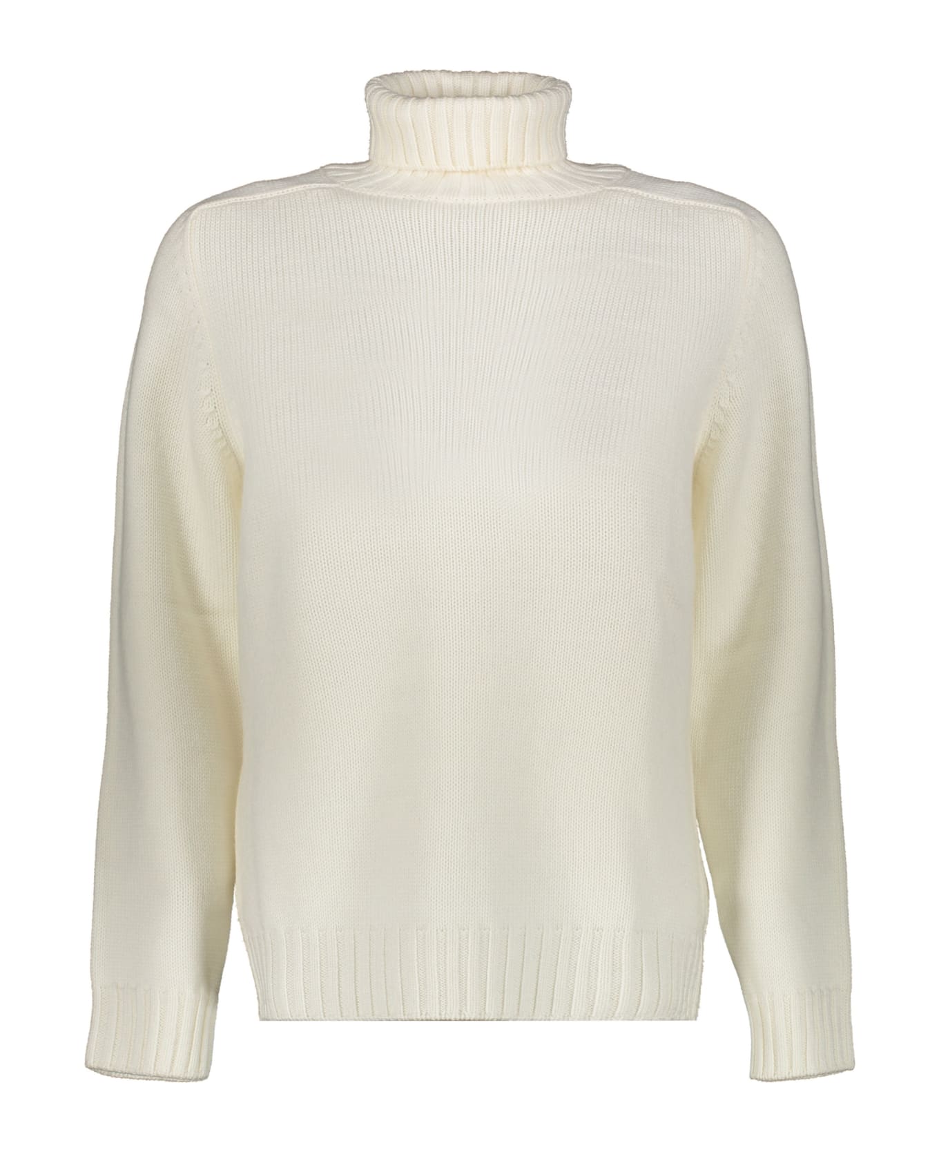 Dondup Wool Turtleneck Sweater - White
